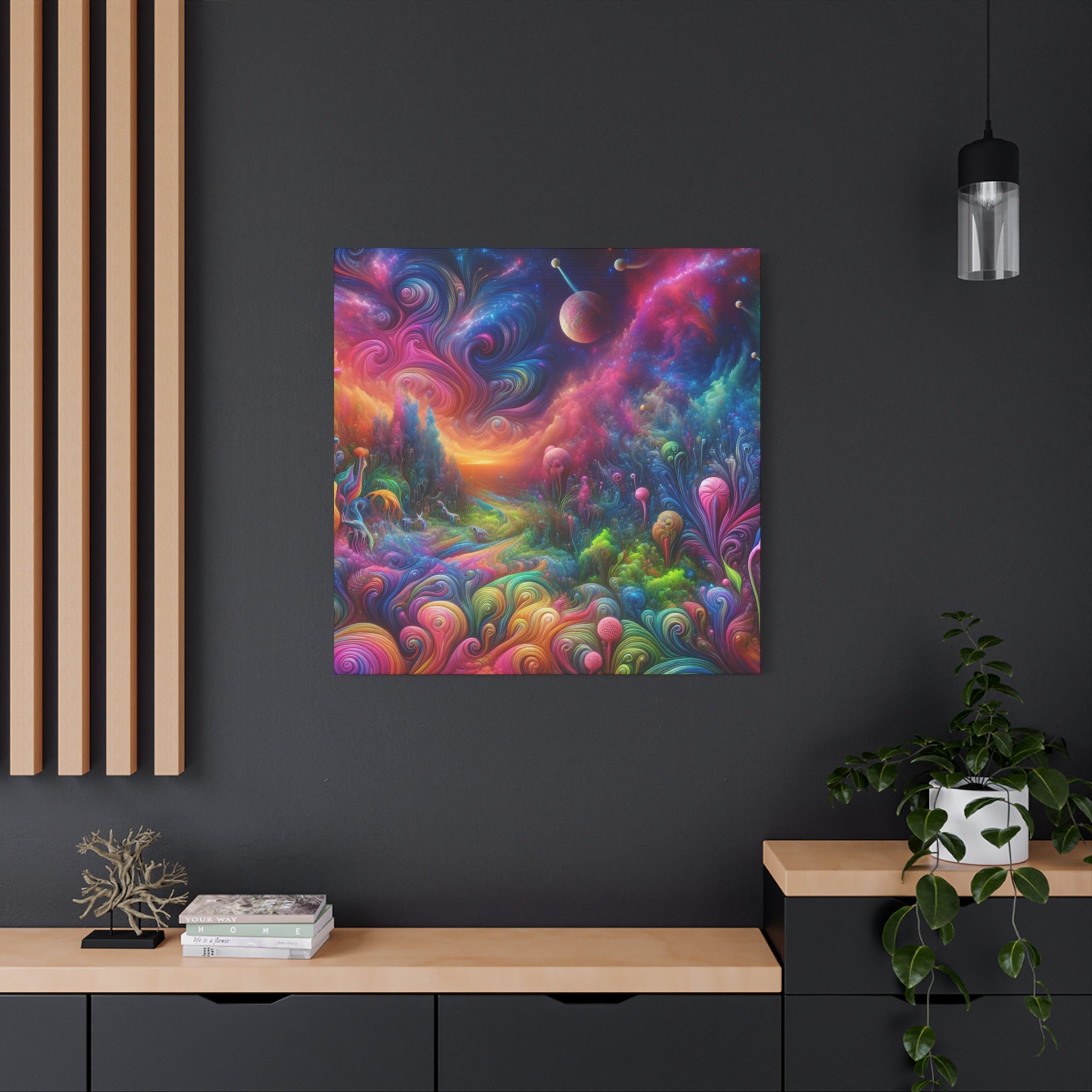 Wandgemälde von Theodore Auburnbrush   -Canvas-   -Trippy Painting-