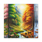 Tiere des Waldes von Benedict Rousseau Monet     -Canvas -Wandgemälde