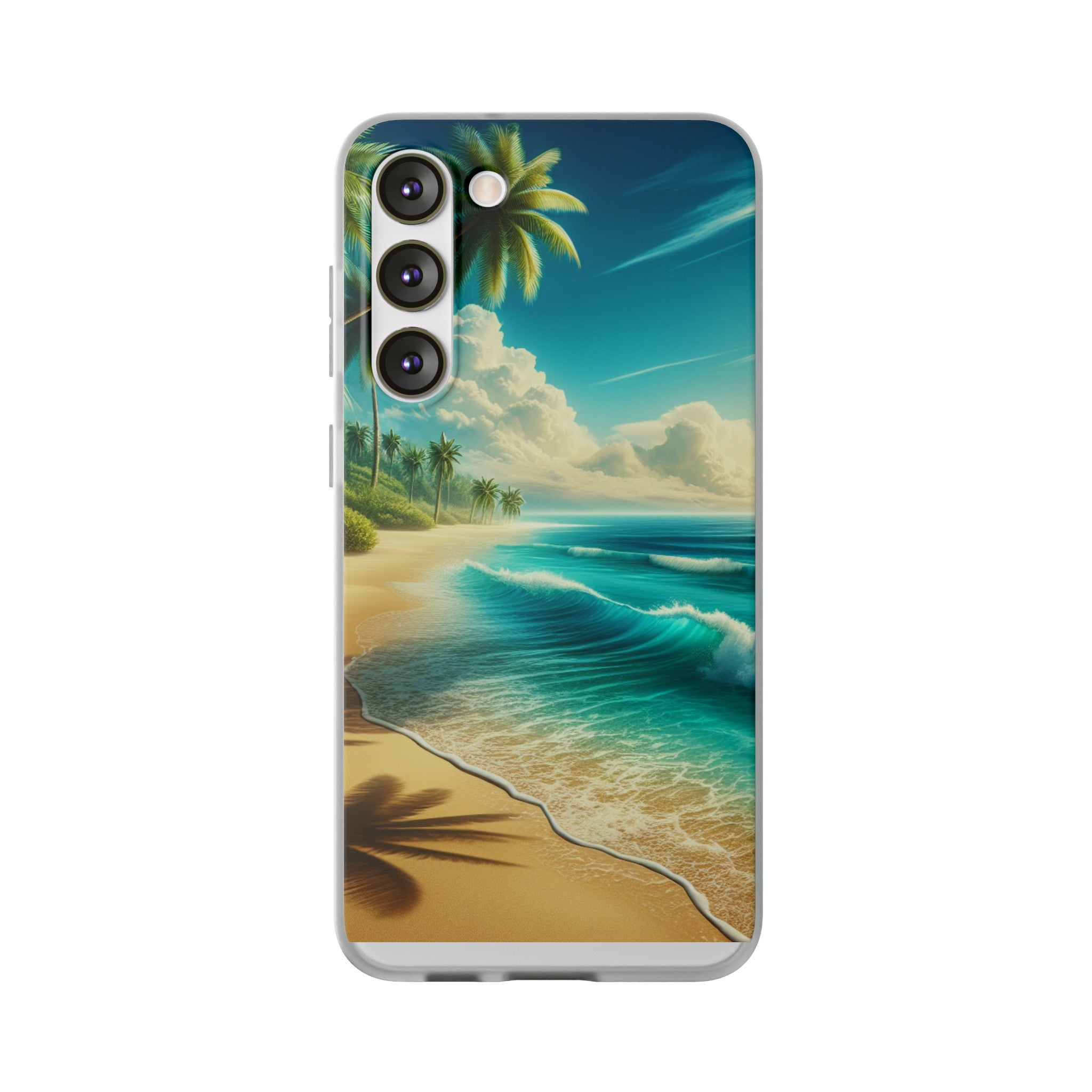 Strandparadies Handy Cover - Für iPhone & Samsung, Tauche ein in die Wellen - Die Inspiration für einen baldigen Urlaub