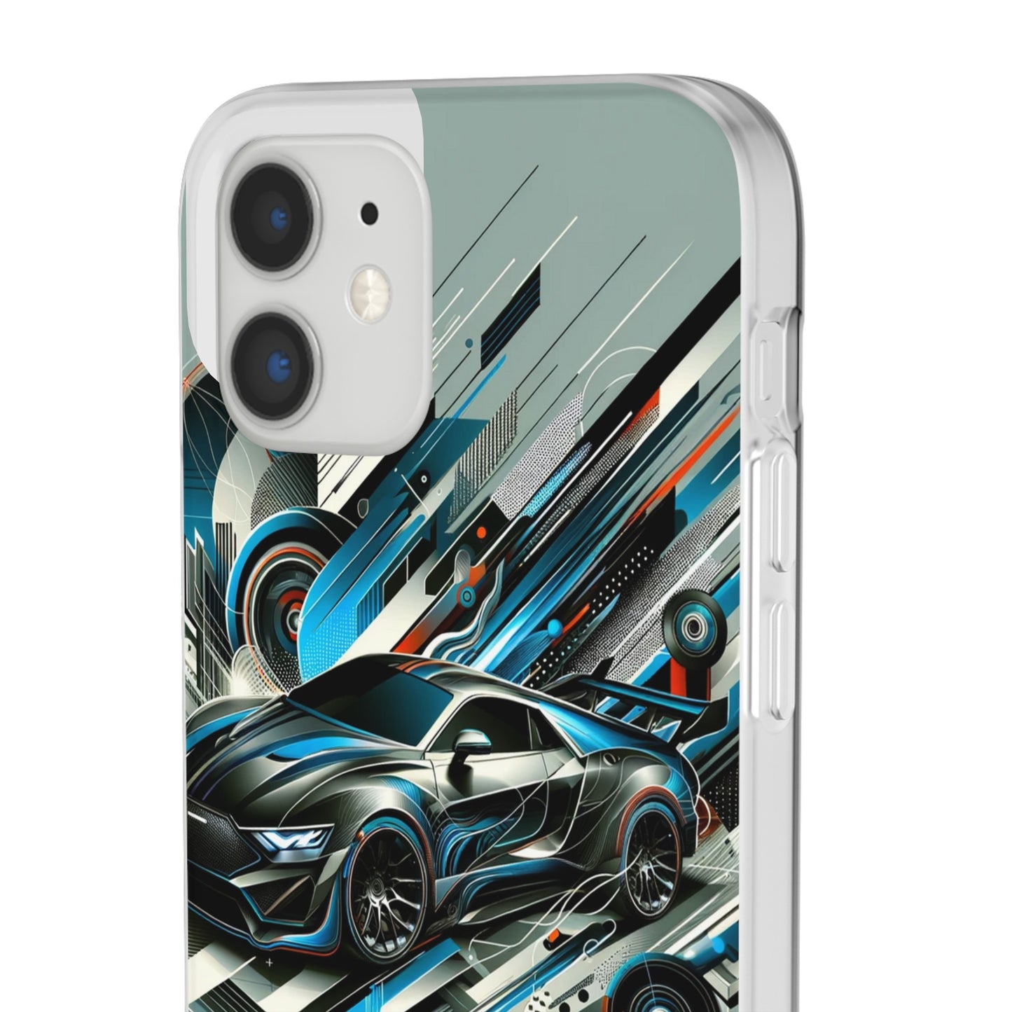 High-Speed Elegance: Sleek Futurism Car-Themed Handy - Cover