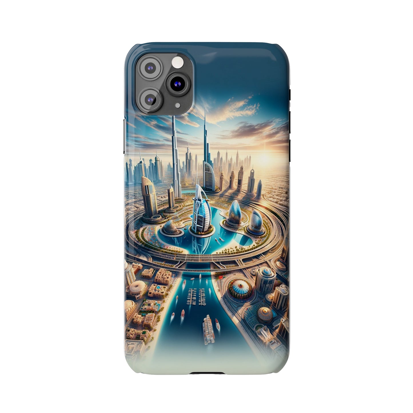 Dubai Dreams: Dein Handy-Cover in luxuriösem Glanz mit dem Design der Wahrzeichen Dubais wie z.B. Burj Khalifa oder dem Burj al Arab!