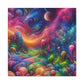 Wandgemälde von Theodore Auburnbrush   -Canvas-   -Trippy Painting-