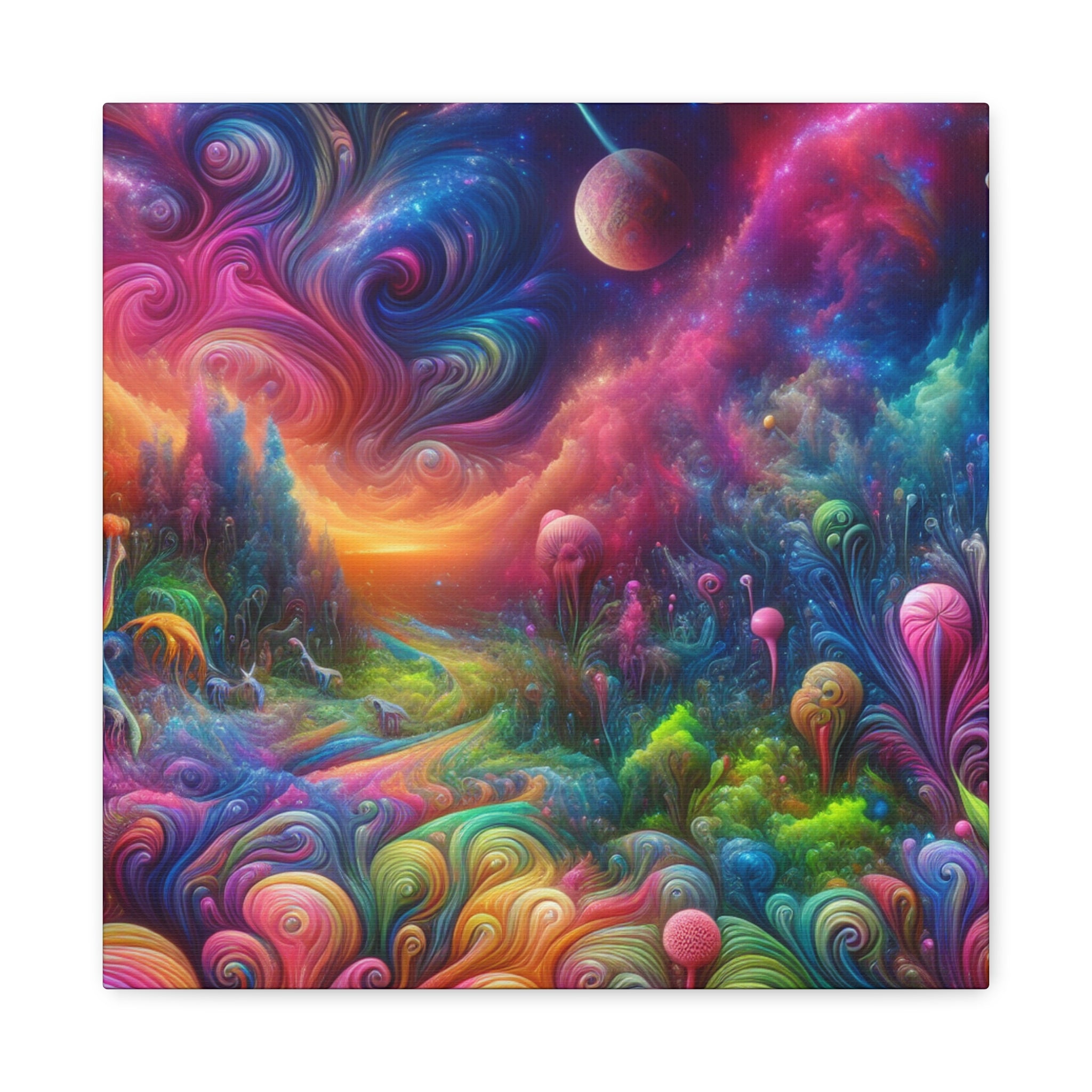 Wandgemälde von Theodore Auburnbrush   -Canvas-   -Trippy Painting-