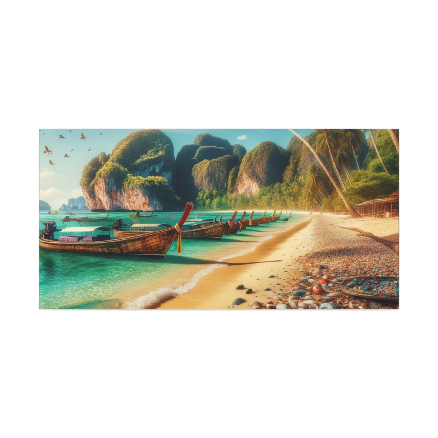 Entdecke die Schönheit Thailands: Atemberaubende Strand- und Meereslandschaften für Dein Zuhause    - Canvas  - Wandbild