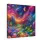 Wandgemälde von Theodore Auburnbrush   -Canvas-   -Trippy Painting-