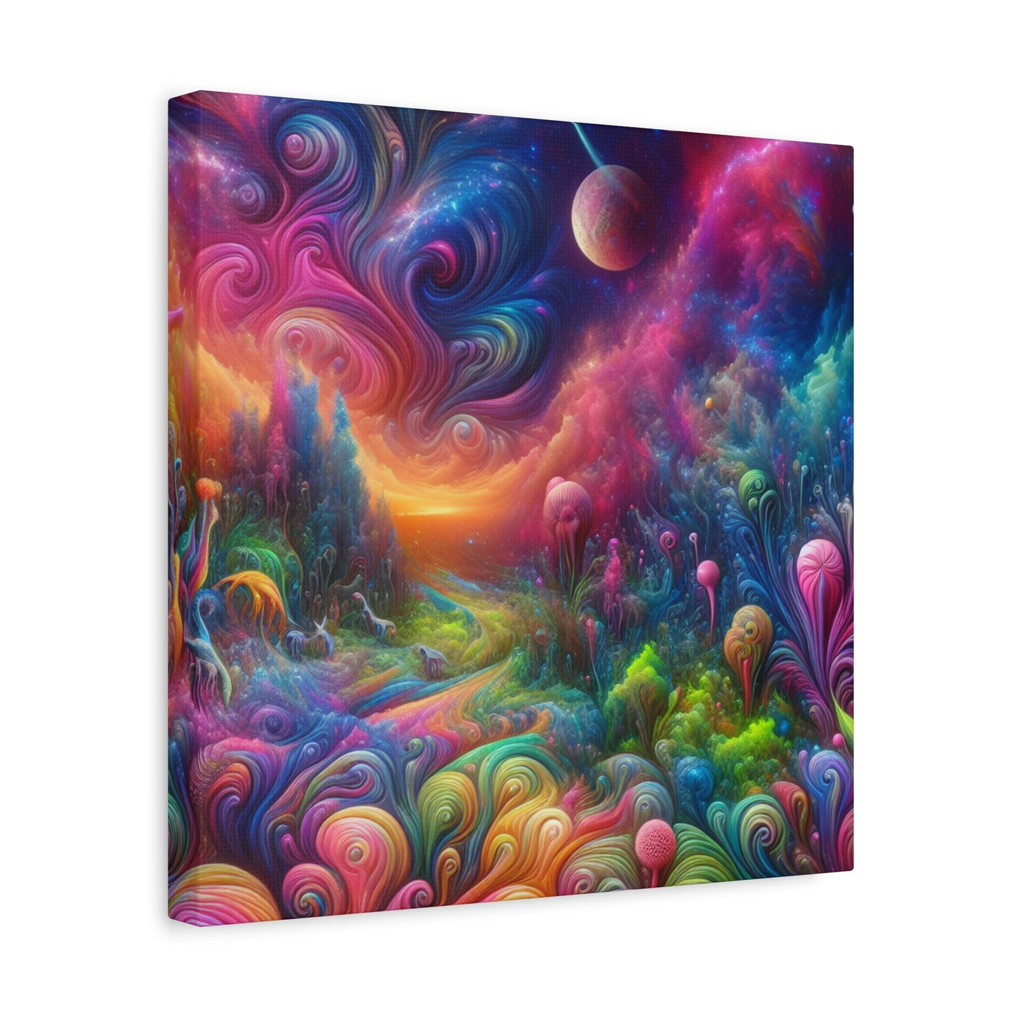Wandgemälde von Theodore Auburnbrush   -Canvas-   -Trippy Painting-