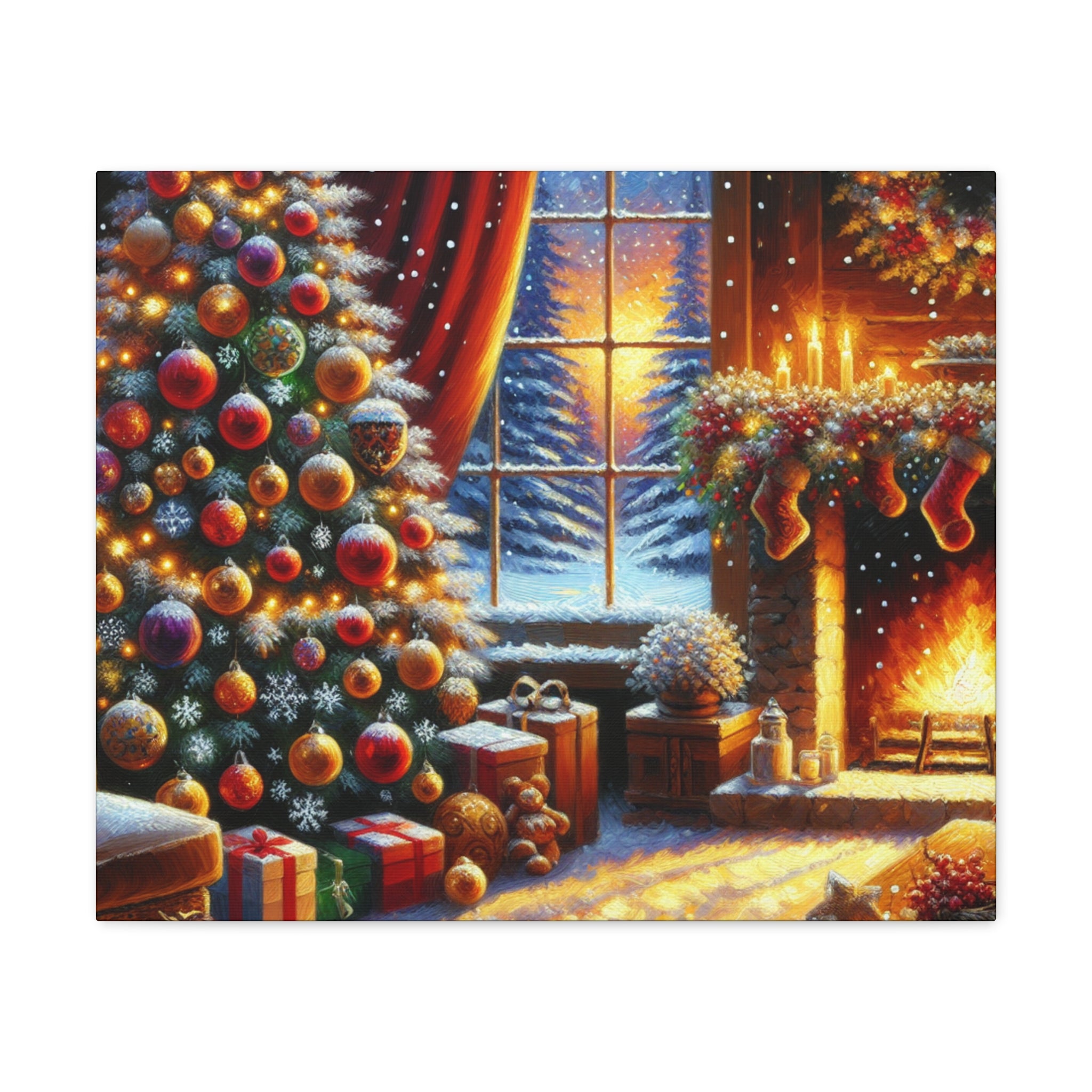 Christmas is coming von "Sebastian Delacroix"   -Canvas -Wandgemälde