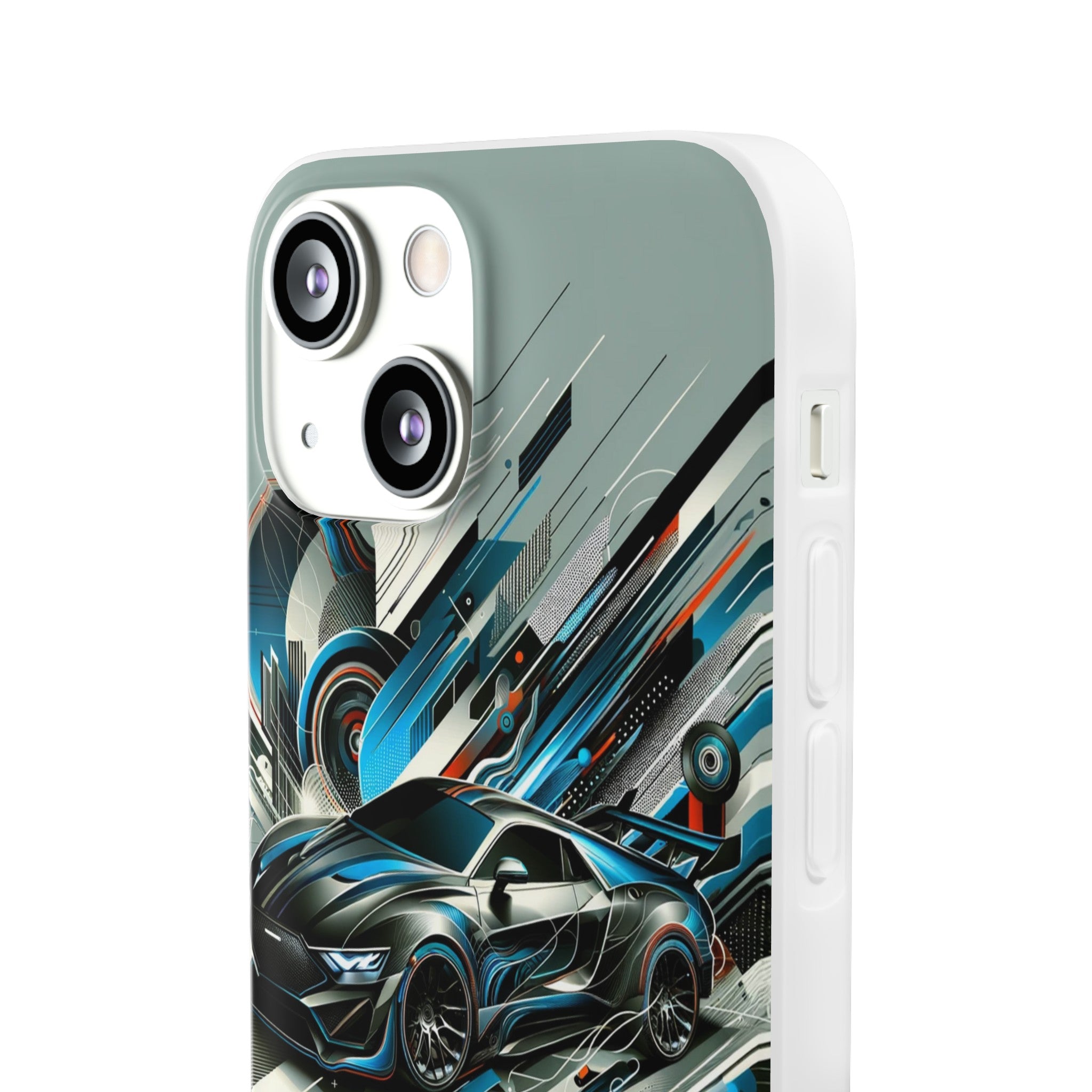 High-Speed Elegance: Sleek Futurism Car-Themed Handy - Cover