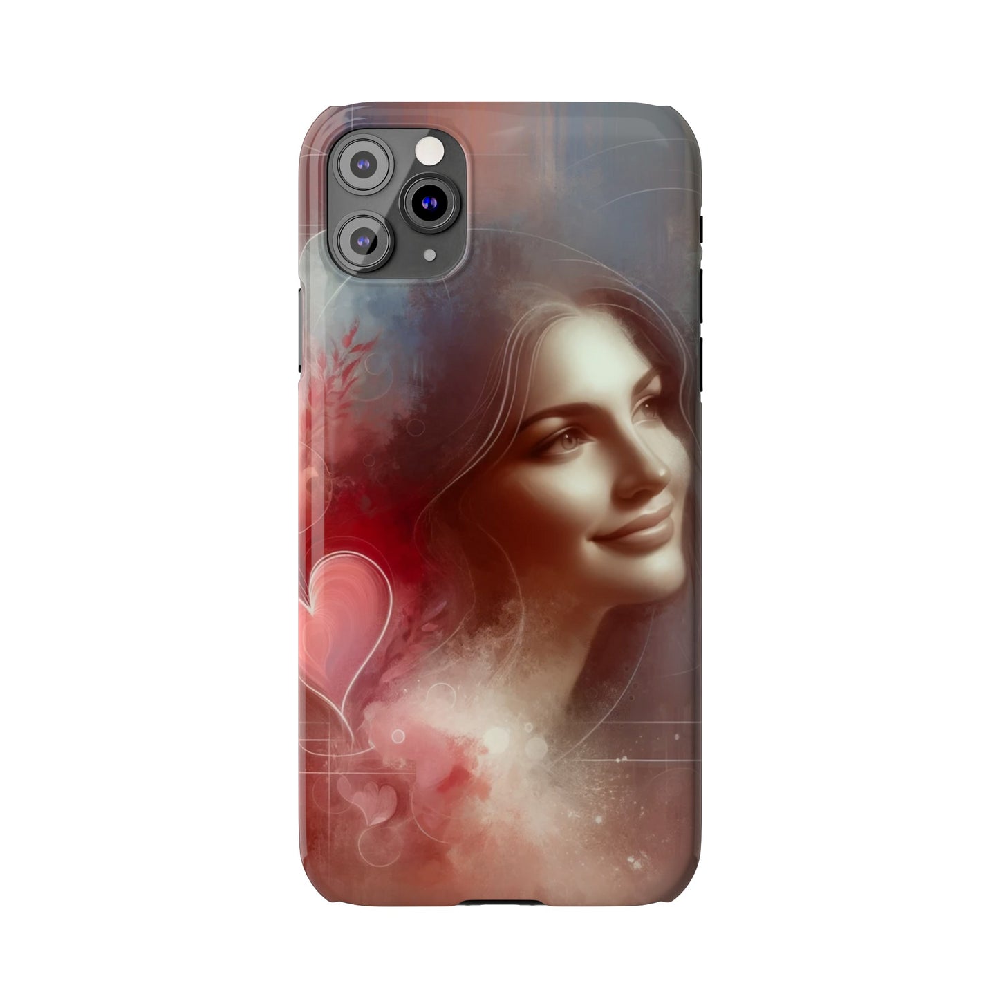 Herzensflüstern: Verzauberte Liebesmuse Handy - Cover - eine verliebte Frau
