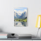 schöne Berglandschaft in der Schweiz    - Canvas   - Leinwandbild   -Wandbild