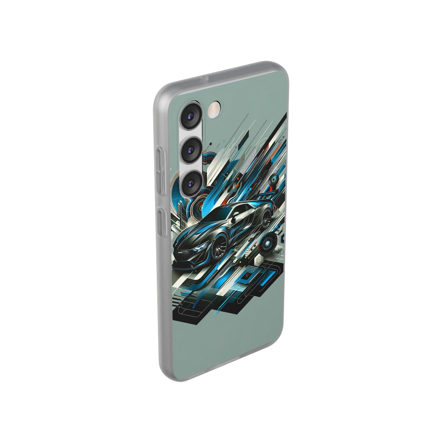 High-Speed Elegance: Sleek Futurism Car-Themed Handy - Cover