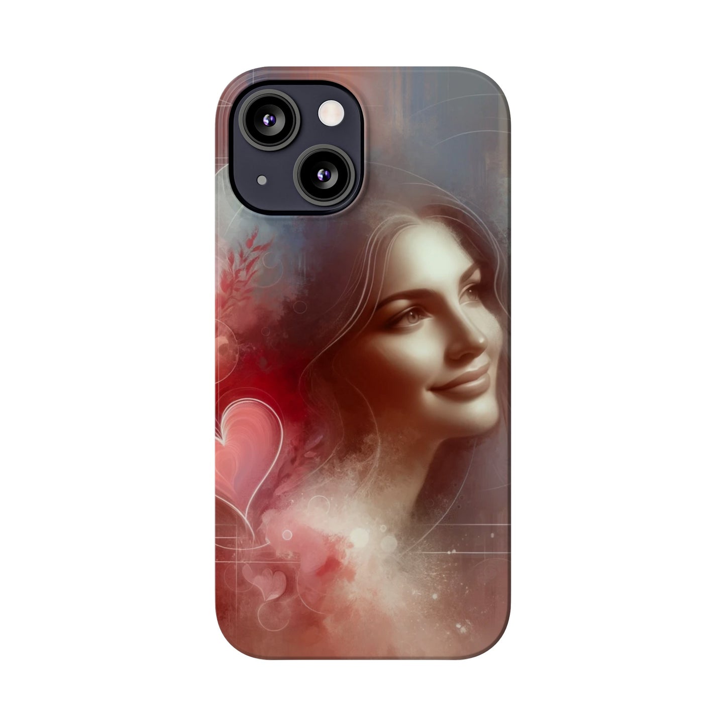 Herzensflüstern: Verzauberte Liebesmuse Handy - Cover - eine verliebte Frau