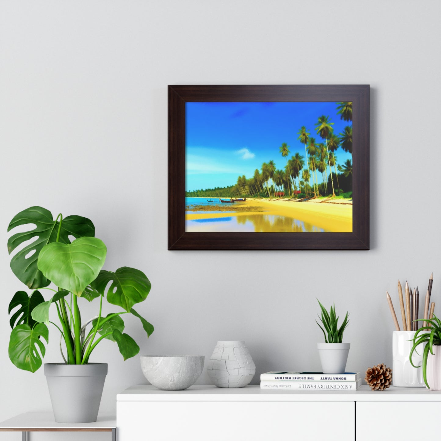 Traumhafte Küstenparadiese: Entdecken Sie unsere exklusive Sammlung von Strand- und Meeresbildern aus Thailand, Vietnam und den Philippinen "gerahmter Rahmen"