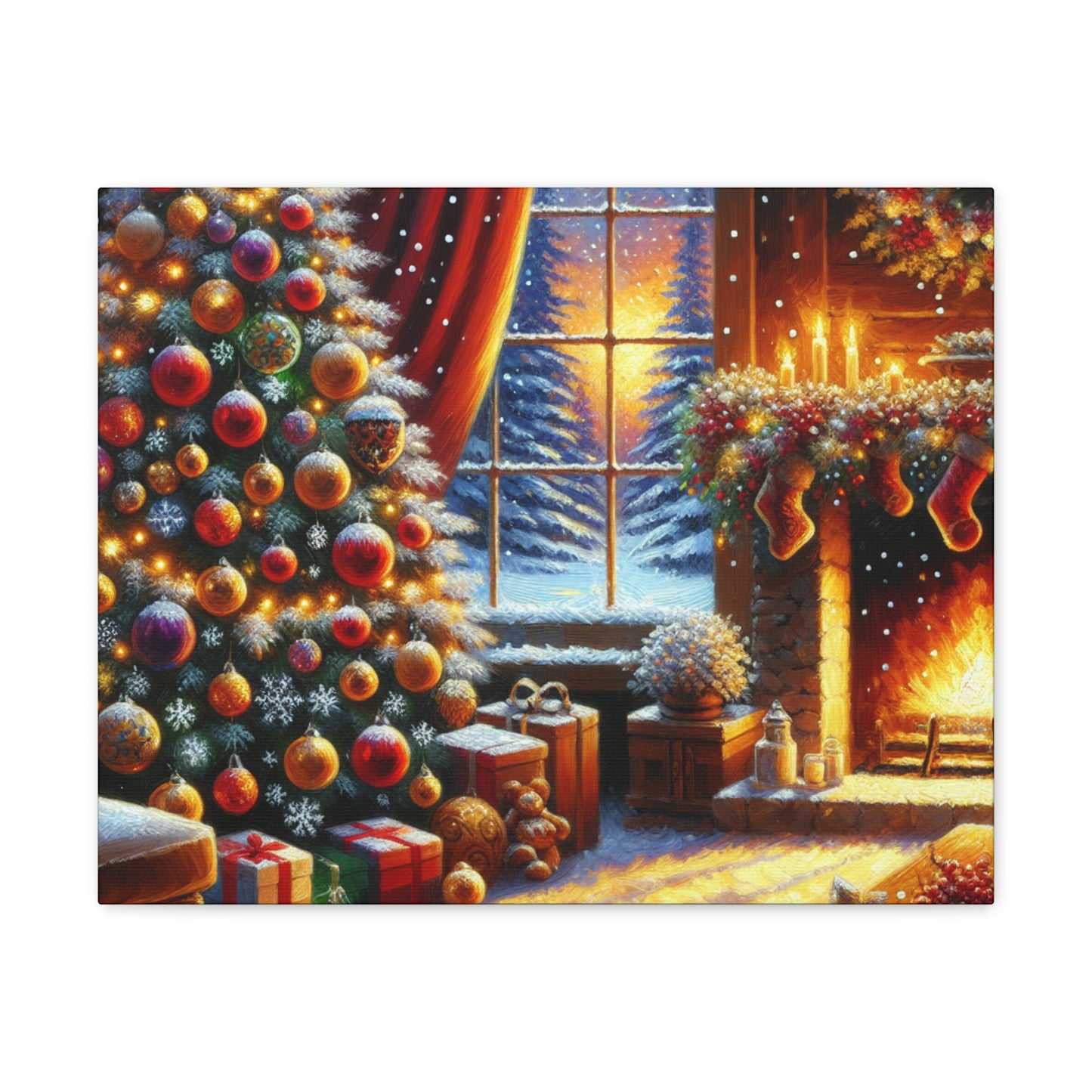 Christmas is coming von "Sebastian Delacroix"   -Canvas -Wandgemälde