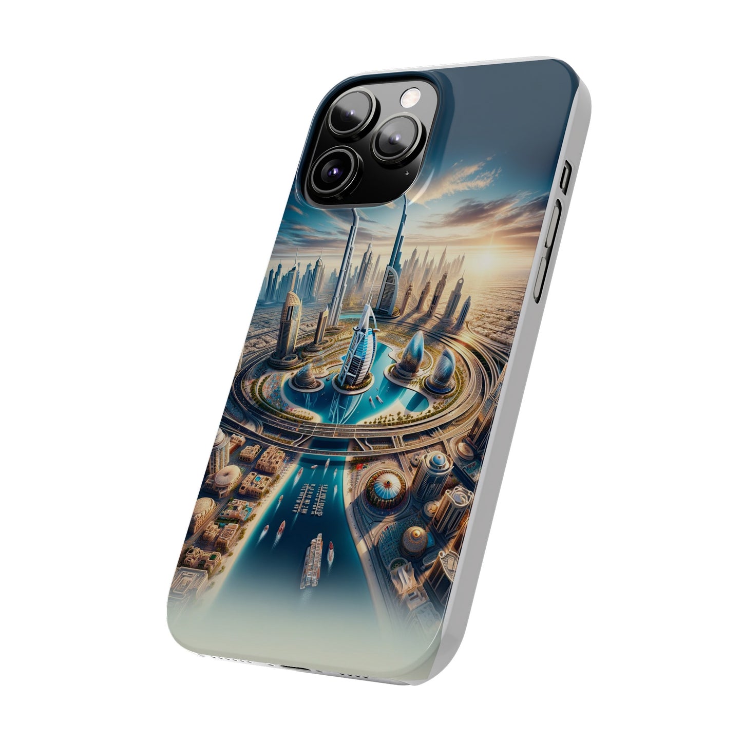 Dubai Dreams: Dein Handy-Cover in luxuriösem Glanz mit dem Design der Wahrzeichen Dubais wie z.B. Burj Khalifa oder dem Burj al Arab!