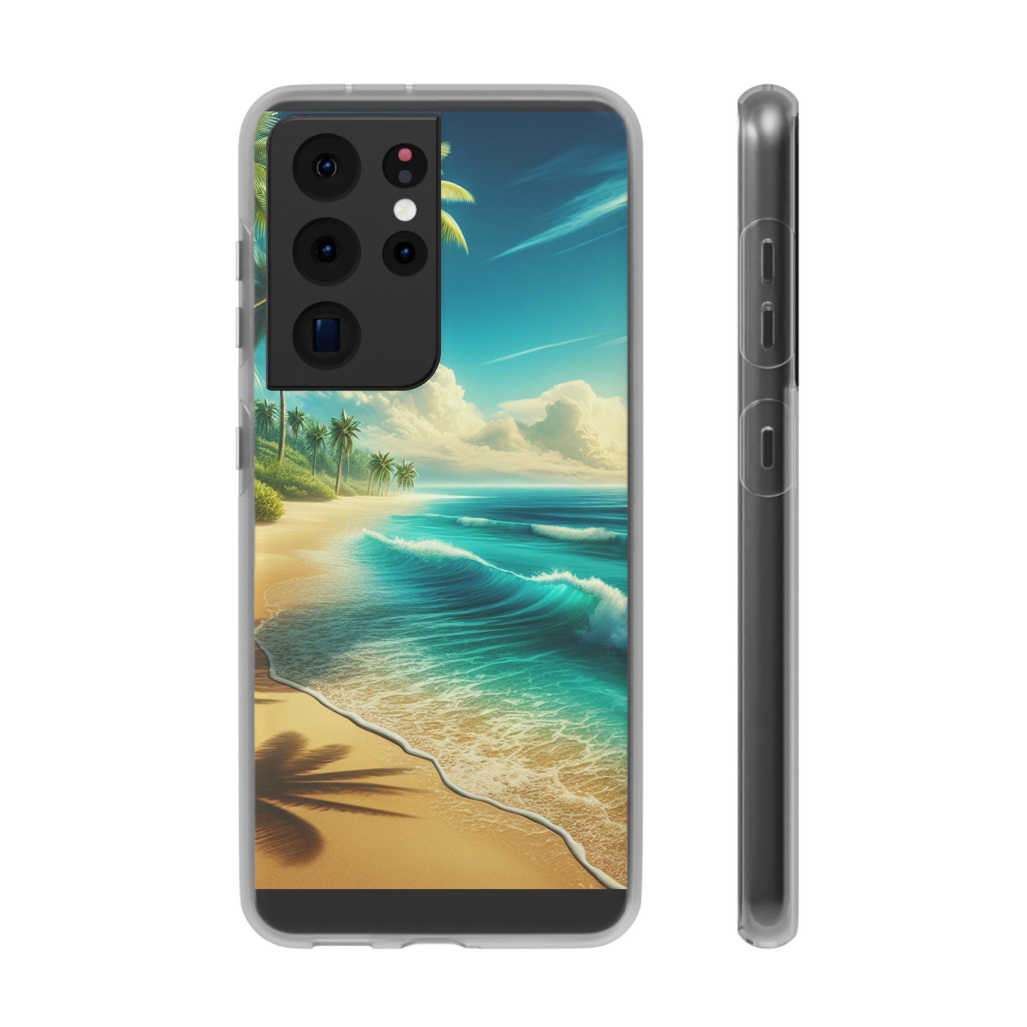 Strandparadies Handy Cover - Für iPhone & Samsung, Tauche ein in die Wellen - Die Inspiration für einen baldigen Urlaub