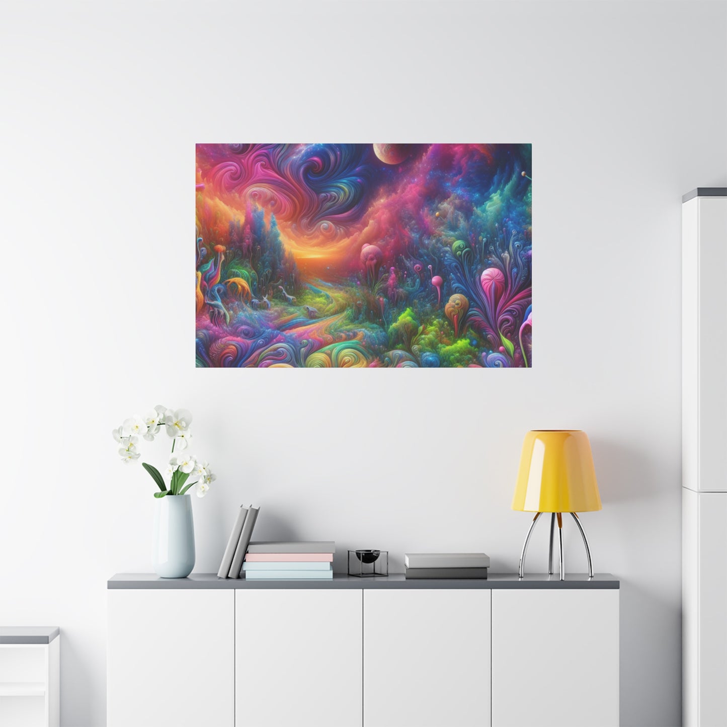 Wandgemälde von Theodore Auburnbrush   -Canvas-   -Trippy Painting-