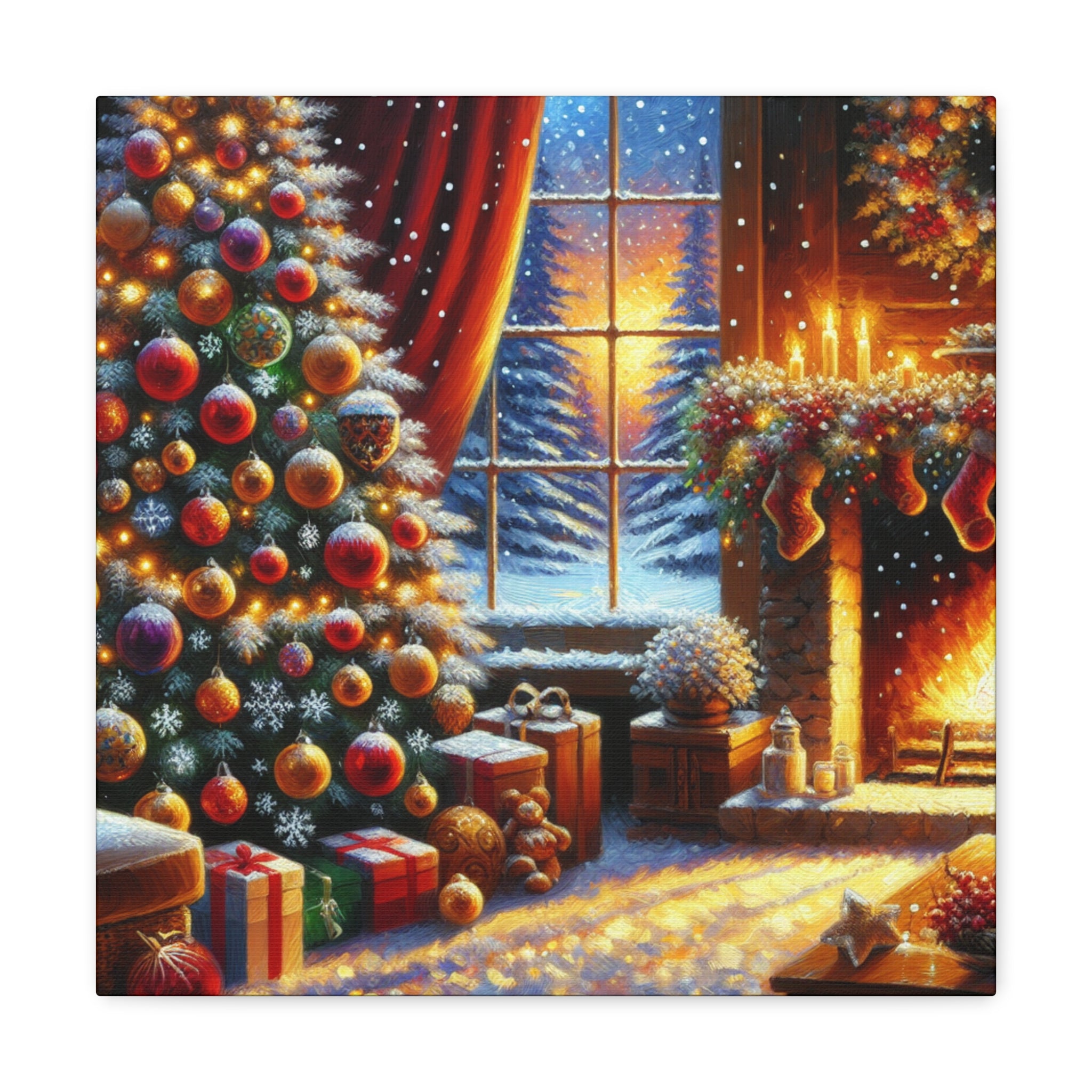 Christmas is coming von "Sebastian Delacroix"   -Canvas -Wandgemälde