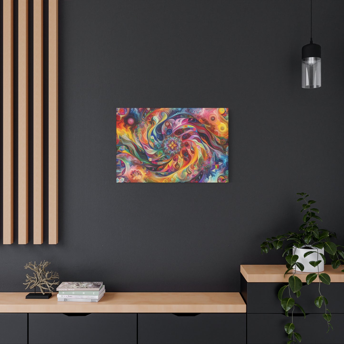Bunte Spirale von Alabaster Fenton Fields    -Canvas -Wandgemälde