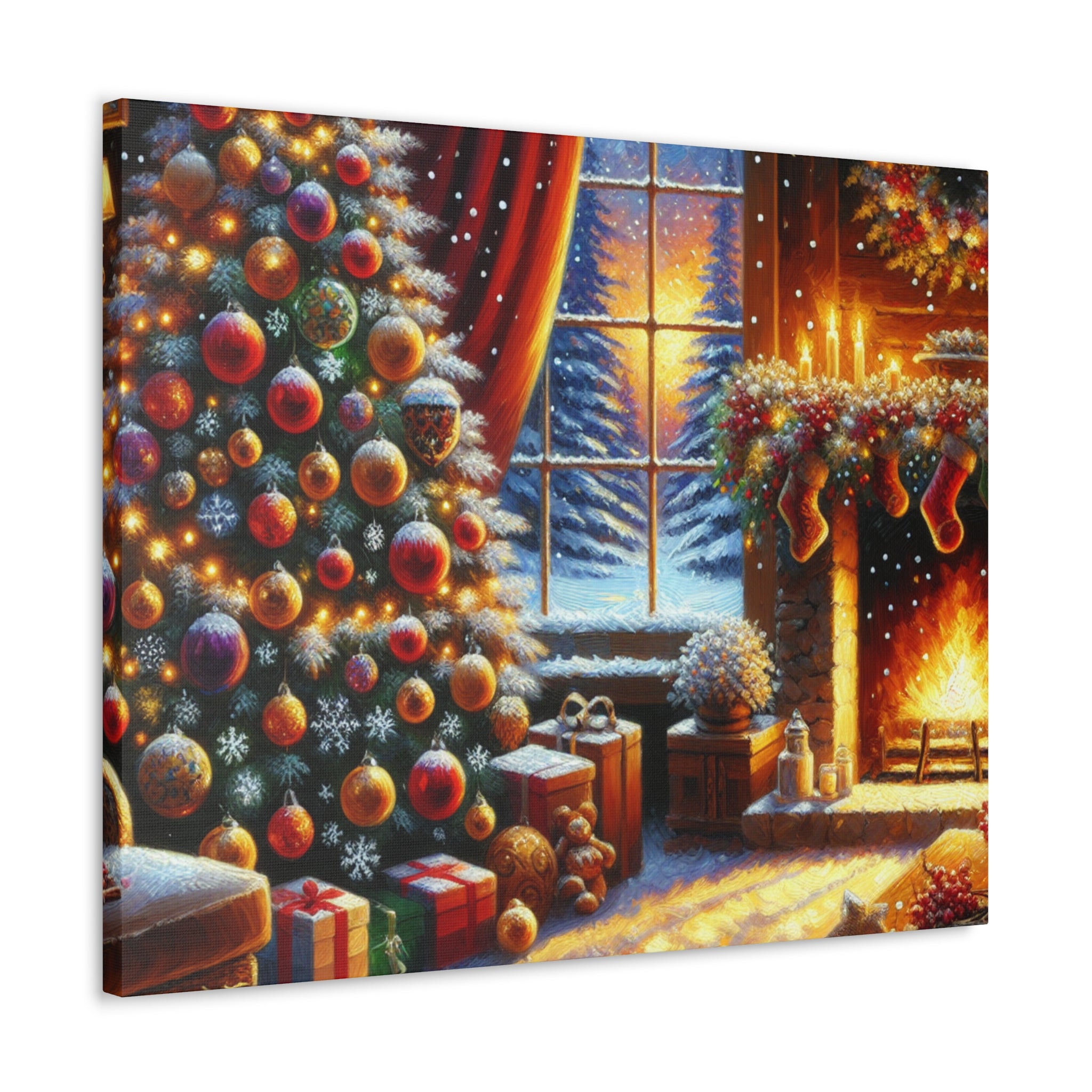 Christmas is coming von "Sebastian Delacroix"   -Canvas -Wandgemälde