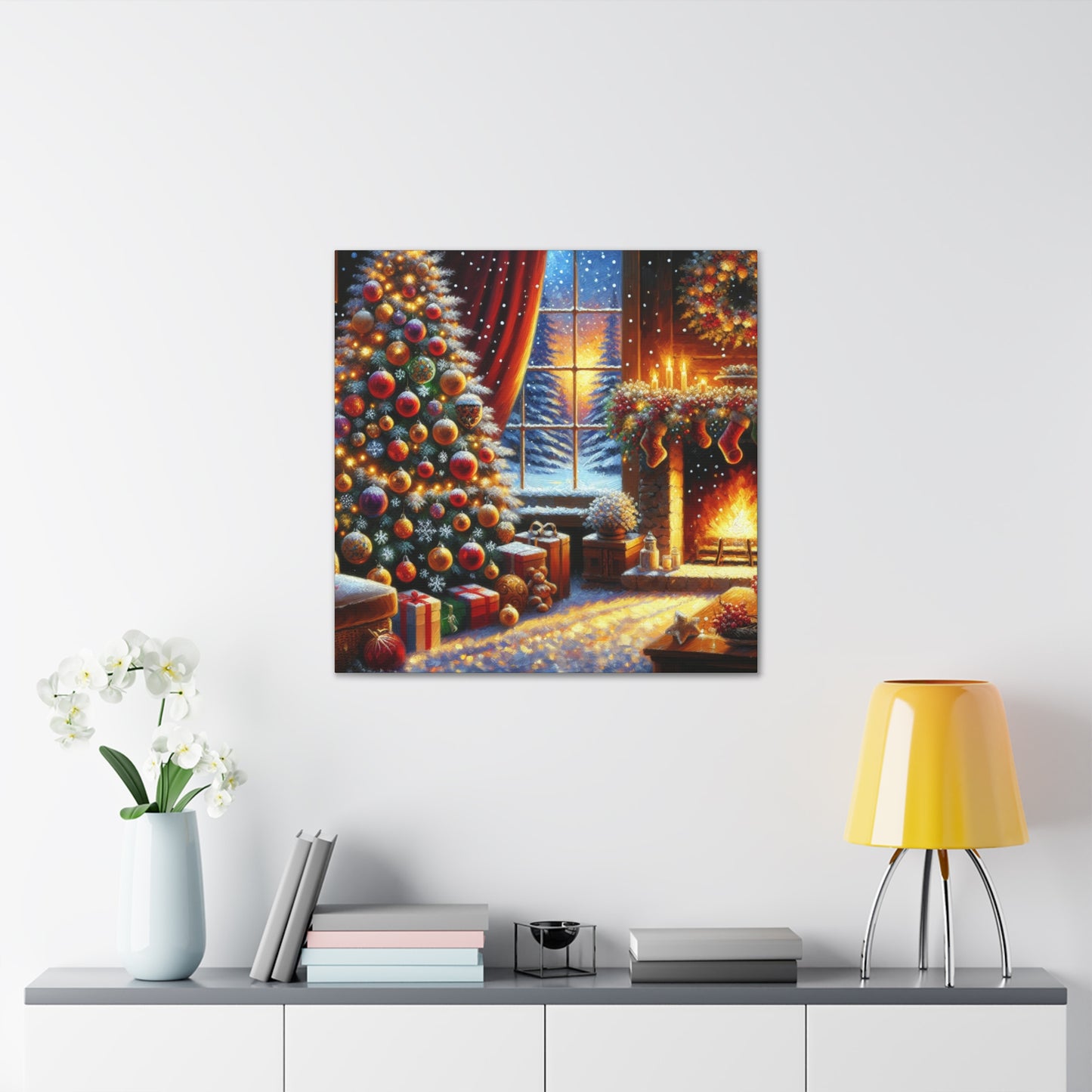 Christmas is coming von "Sebastian Delacroix"   -Canvas -Wandgemälde