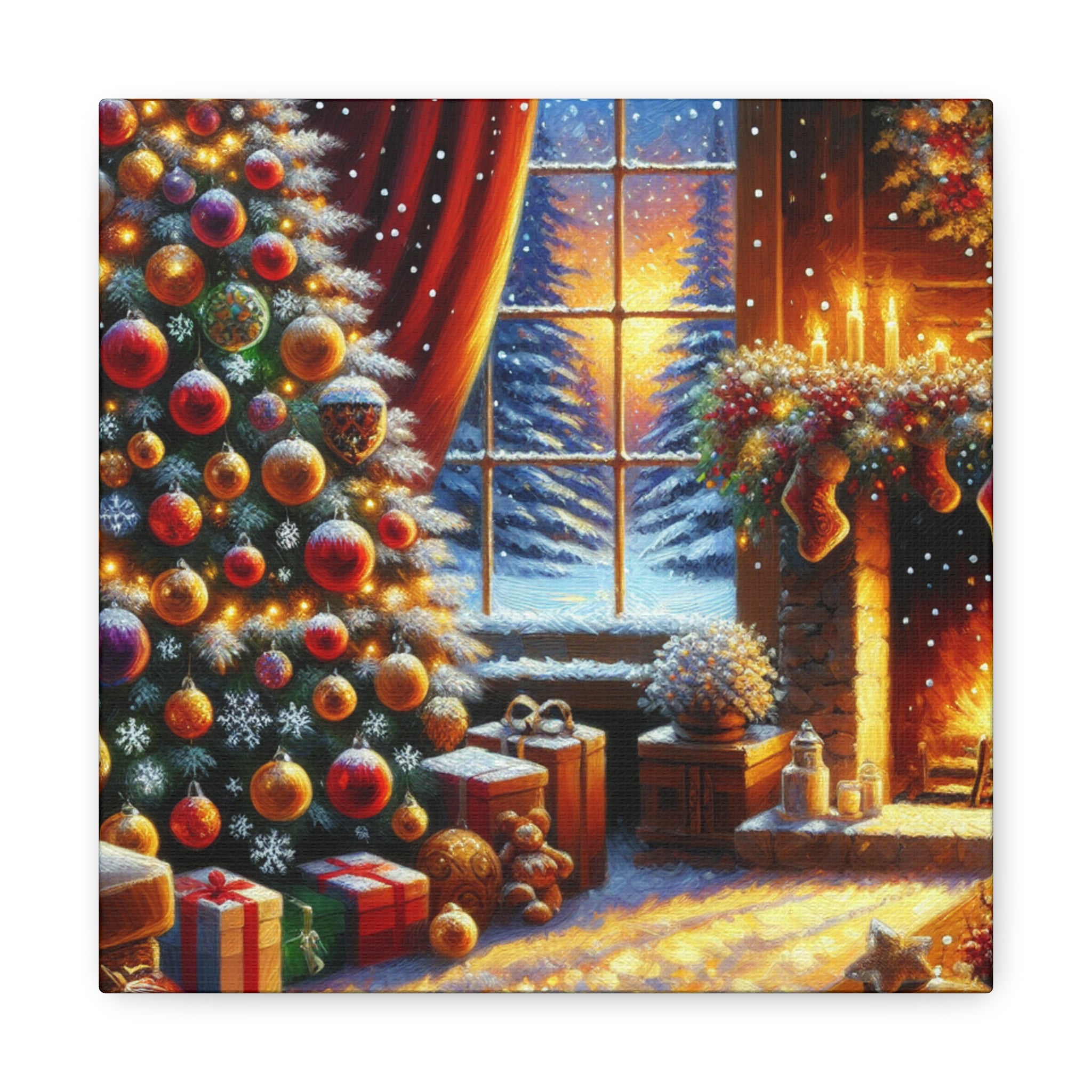 Christmas is coming von "Sebastian Delacroix"   -Canvas -Wandgemälde