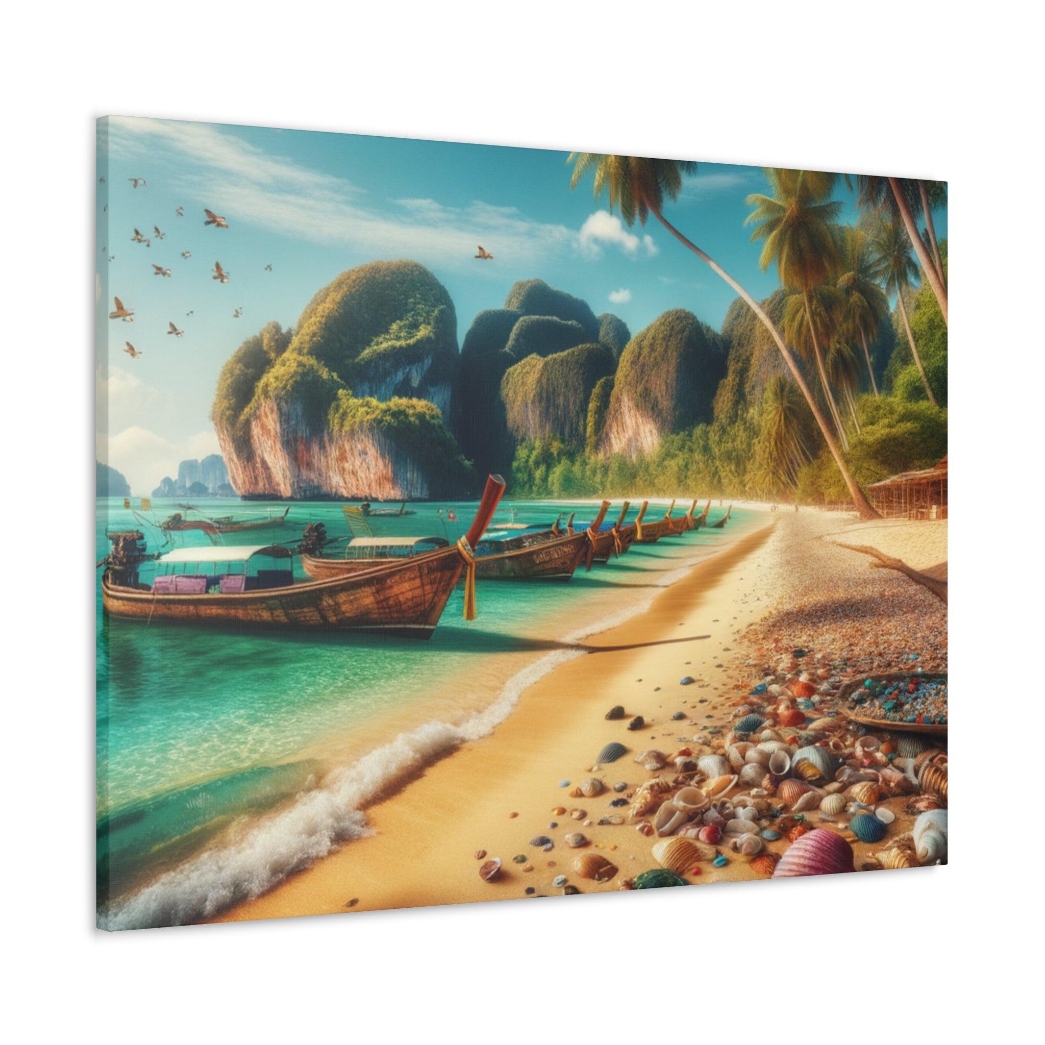 Entdecke die Schönheit Thailands: Atemberaubende Strand- und Meereslandschaften für Dein Zuhause    - Canvas  - Wandbild