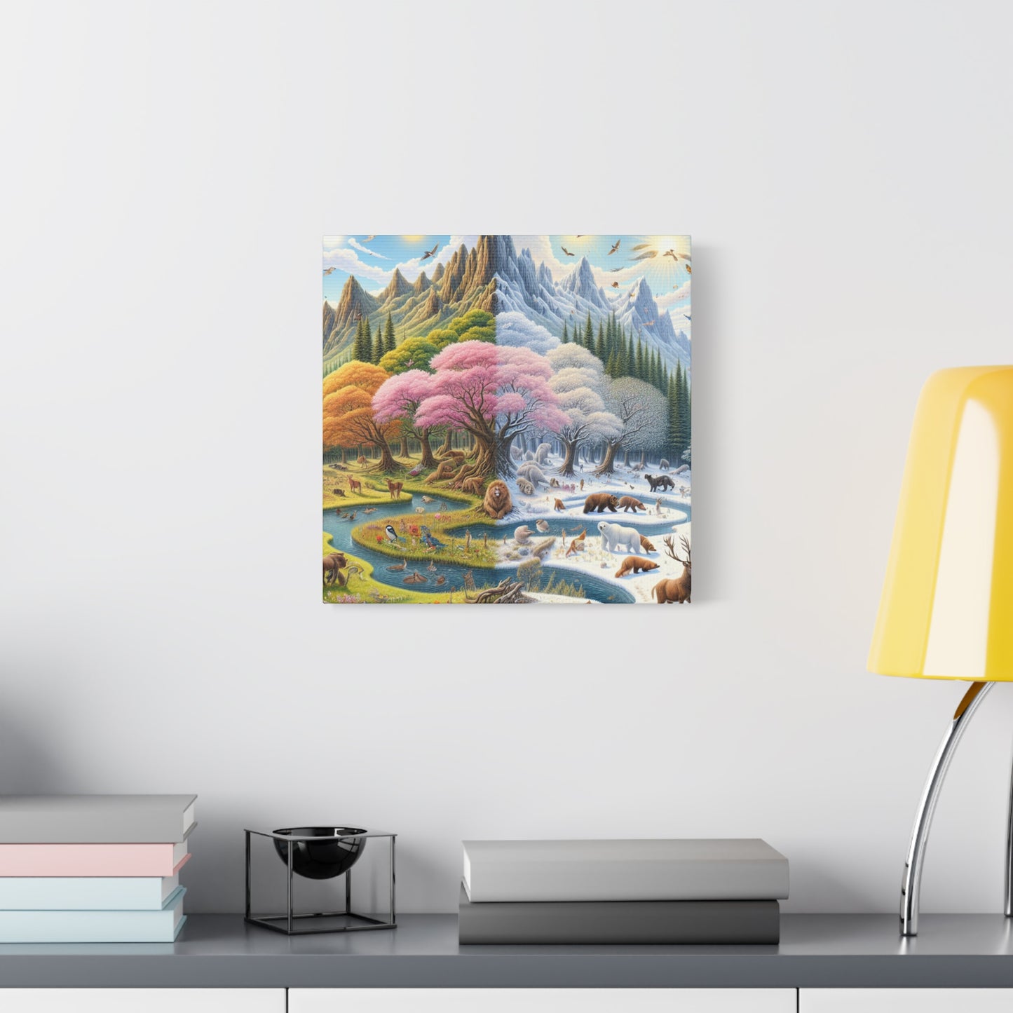 Die vier Jahreszeiten von Augustine Luminare       -Canvas -Wandgemälde