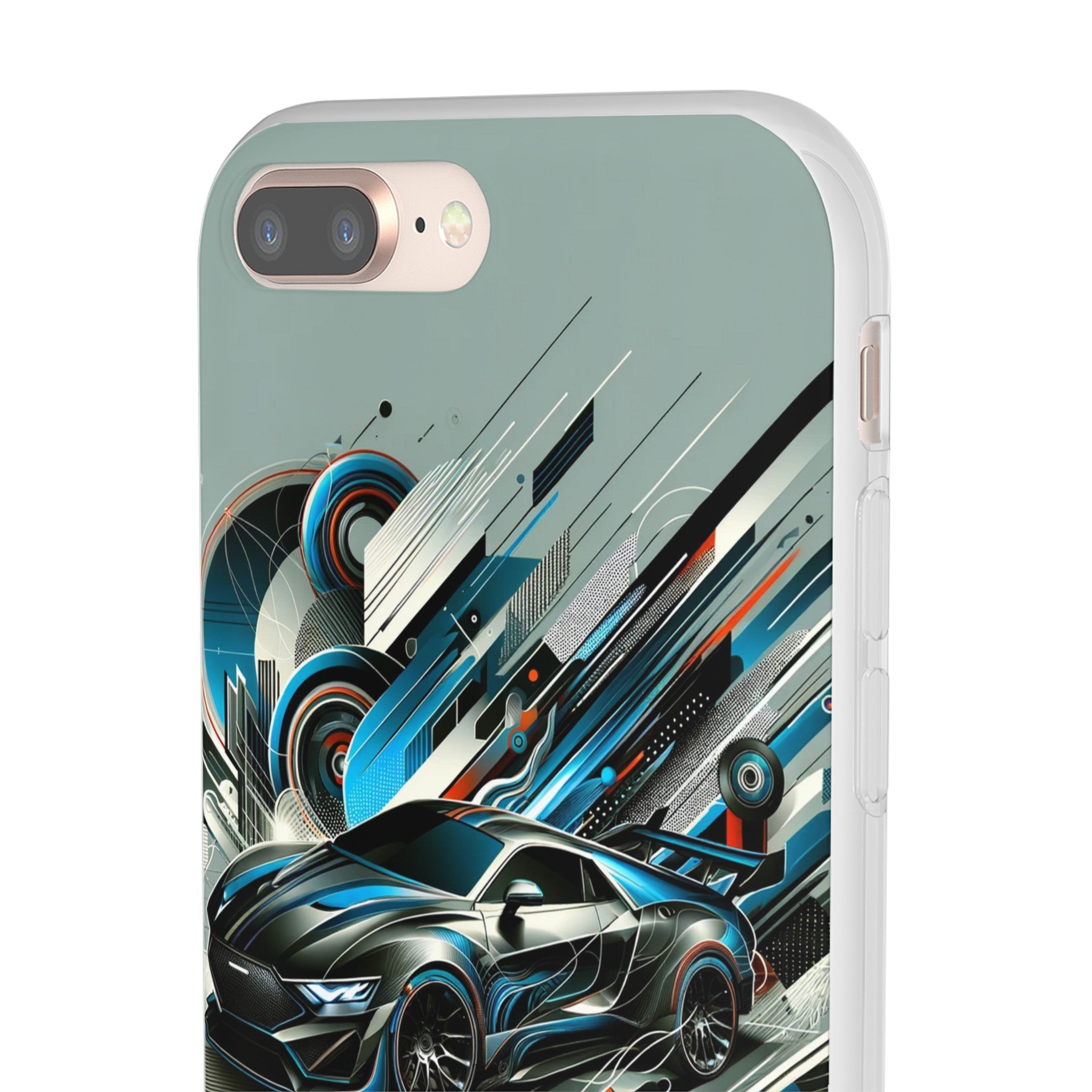 High-Speed Elegance: Sleek Futurism Car-Themed Handy - Cover