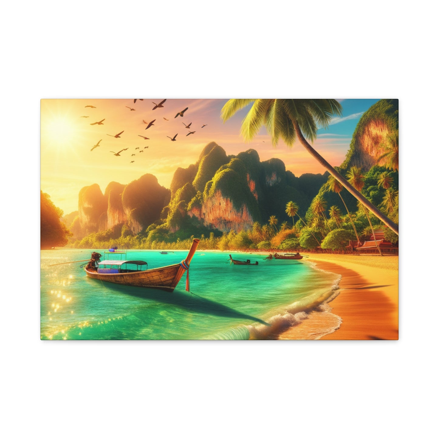 Entdecke die Schönheit Thailands: Atemberaubende Strand- und Meereslandschaften für dein Zuhause       - Canvas  - Wandbild