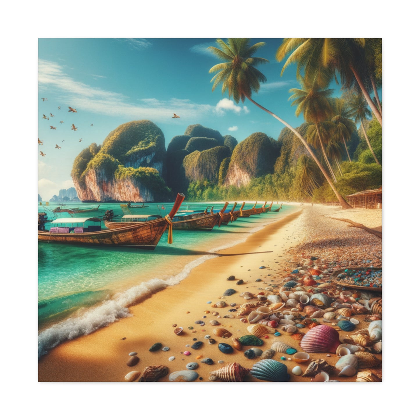 Entdecke die Schönheit Thailands: Atemberaubende Strand- und Meereslandschaften für Dein Zuhause    - Canvas  - Wandbild