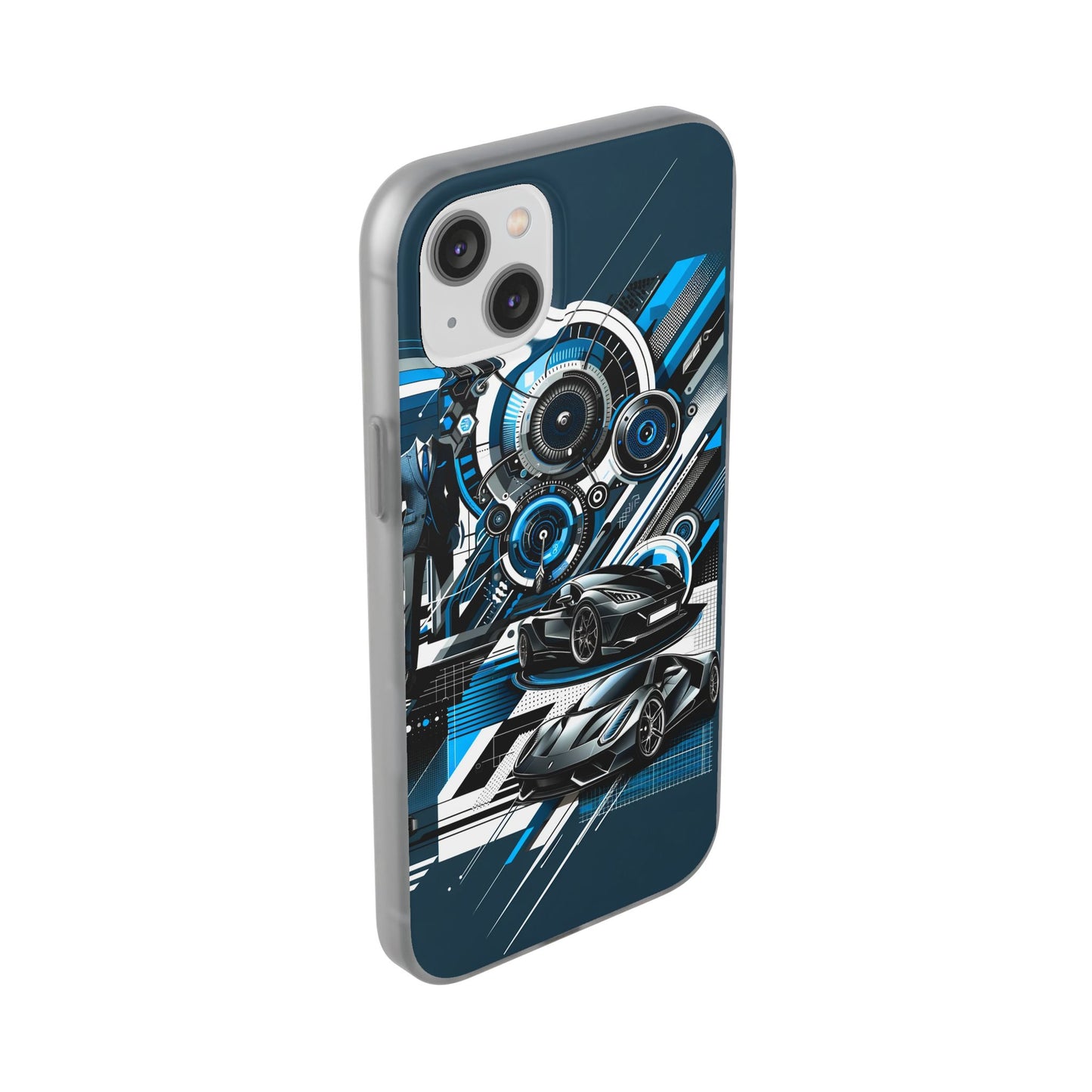 High-Speed Elegance: Sleek Futurism Car-Themed Handy - Cover