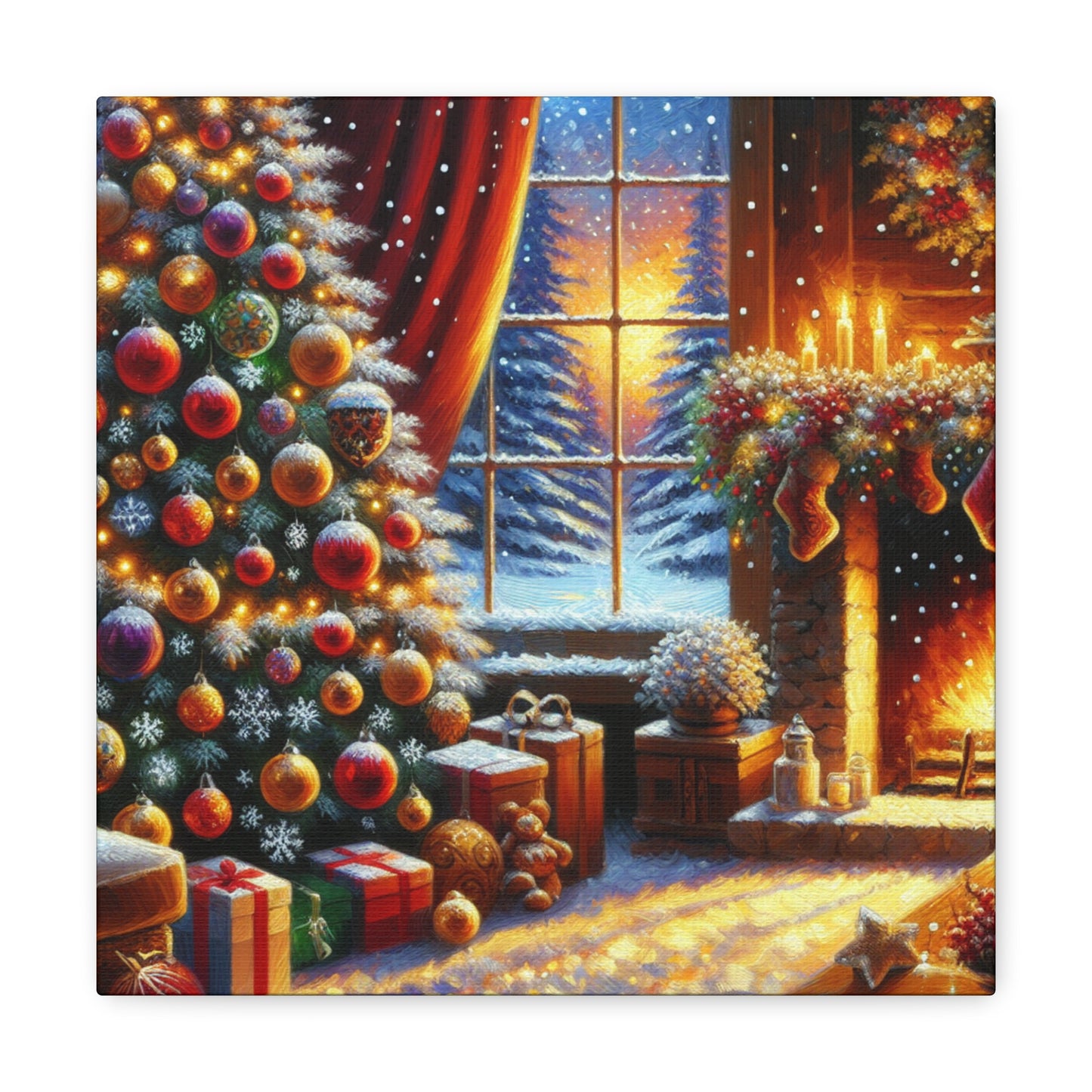 Christmas is coming von "Sebastian Delacroix"   -Canvas -Wandgemälde