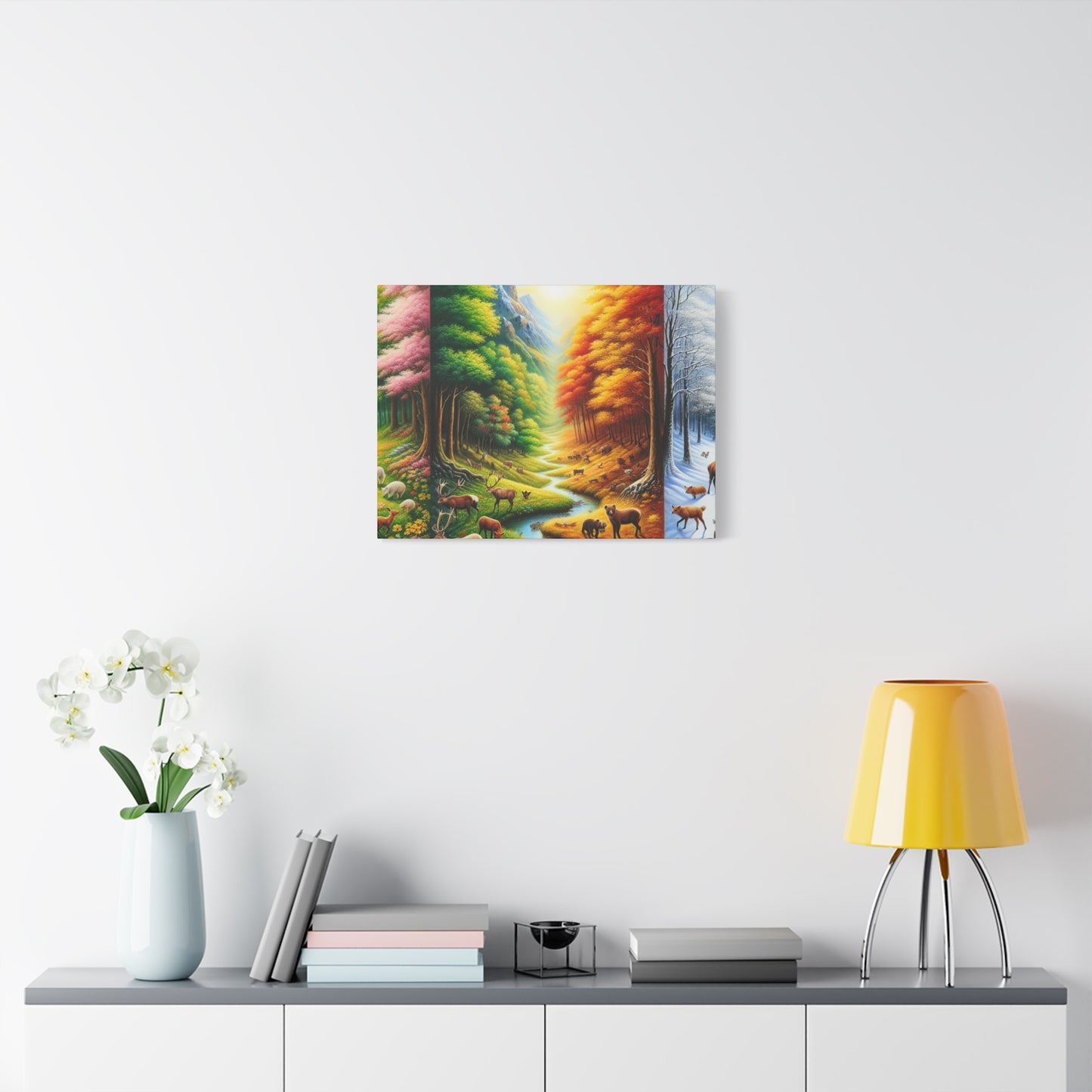 Tiere des Waldes von Benedict Rousseau Monet     -Canvas -Wandgemälde