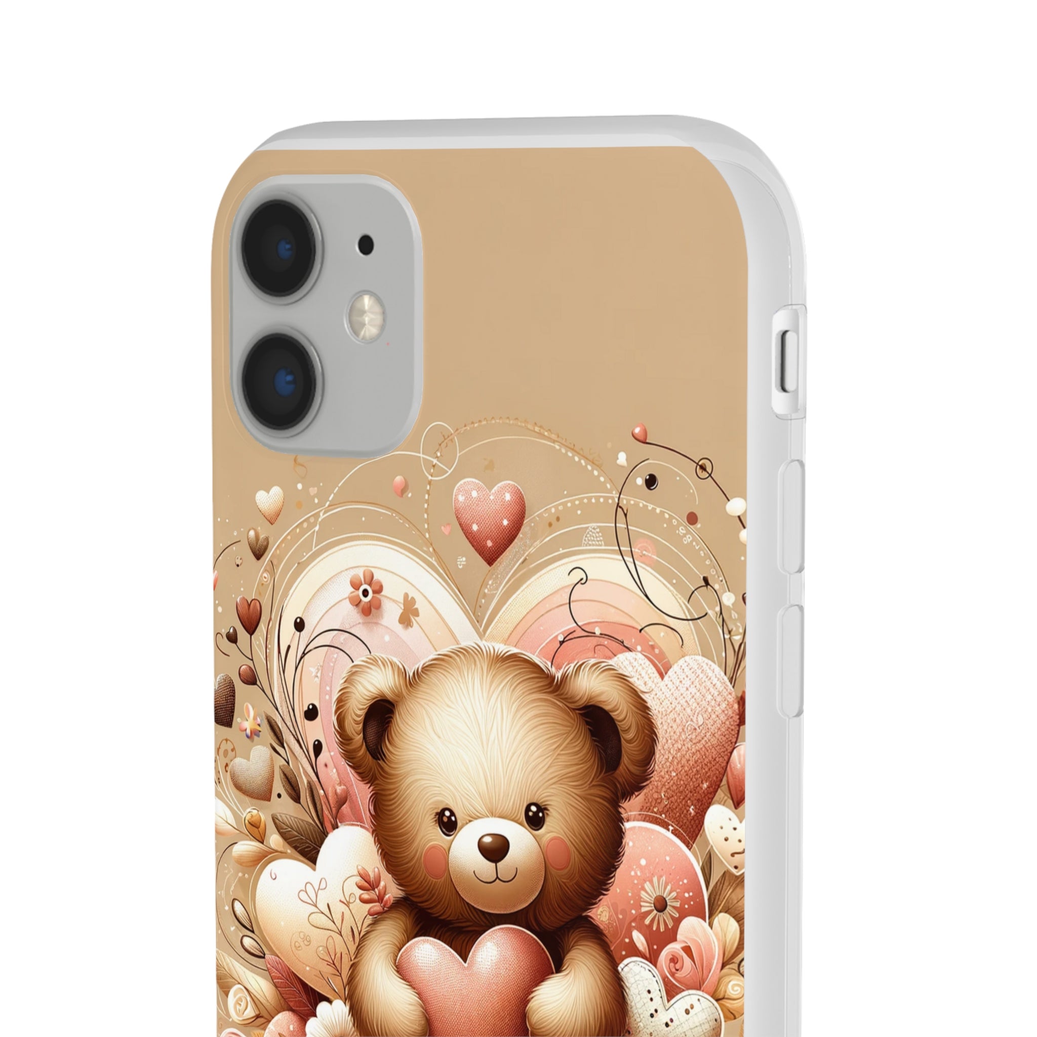 Herzenswärme: Niedlicher Teddybär mit Liebe Handy-Cover   -für verliebte und die es werden möchten