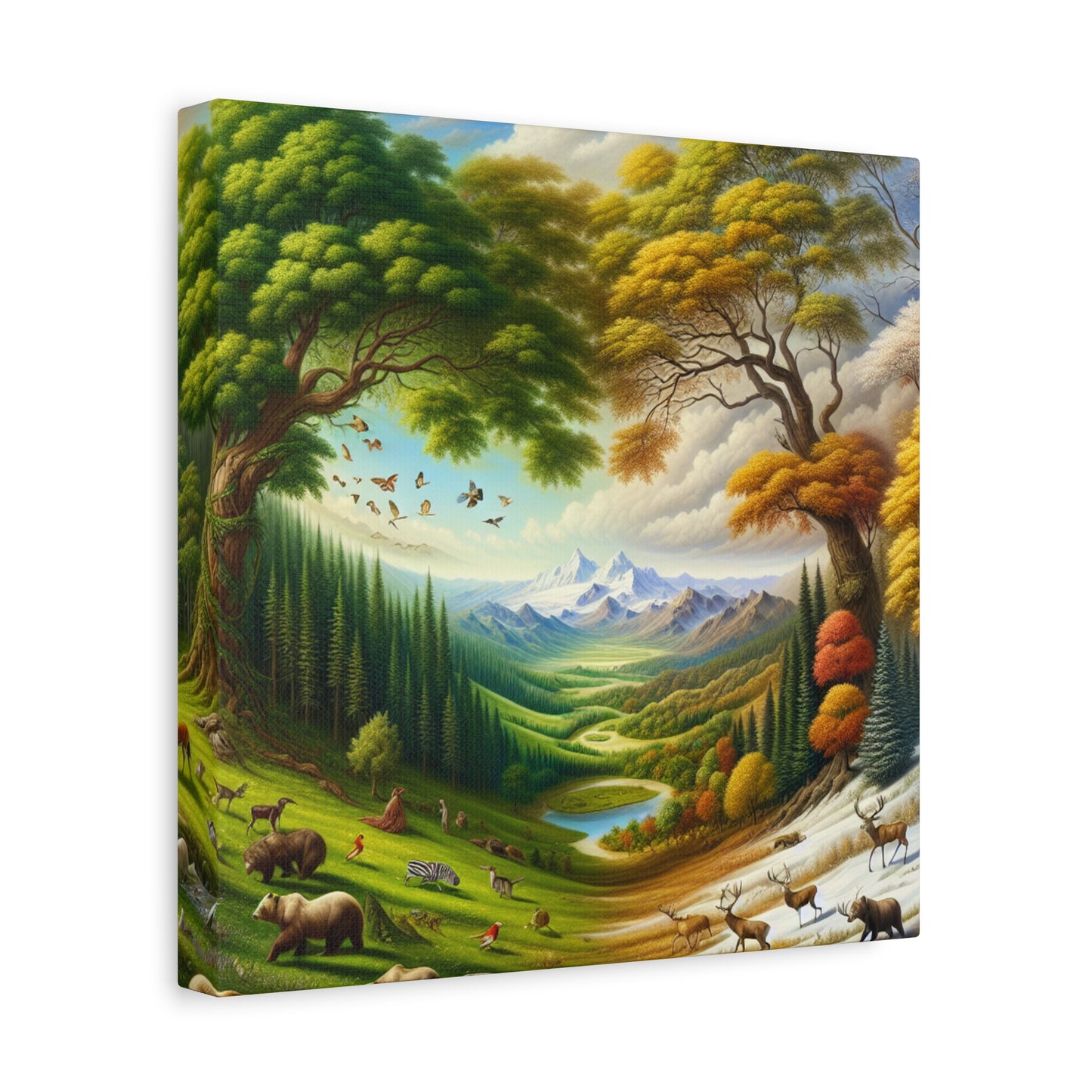 Der Wald lebt  von Sebastian Vermeer Gould    -Canvas -Wandgemälde