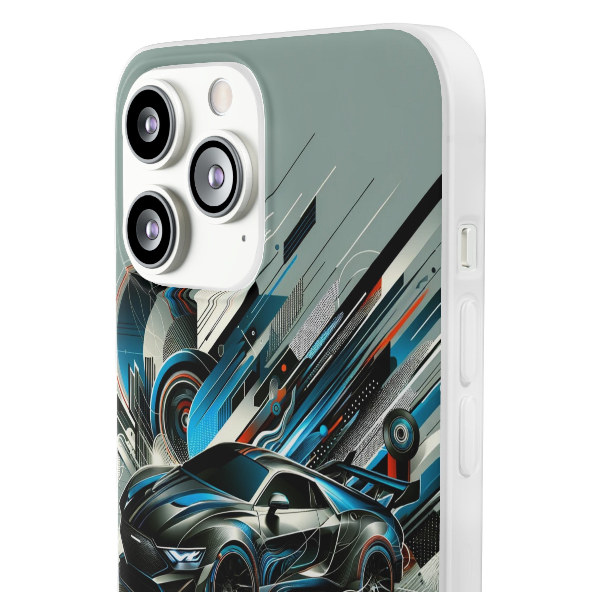 High-Speed Elegance: Sleek Futurism Car-Themed Handy - Cover