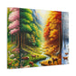 Tiere des Waldes von Benedict Rousseau Monet     -Canvas -Wandgemälde