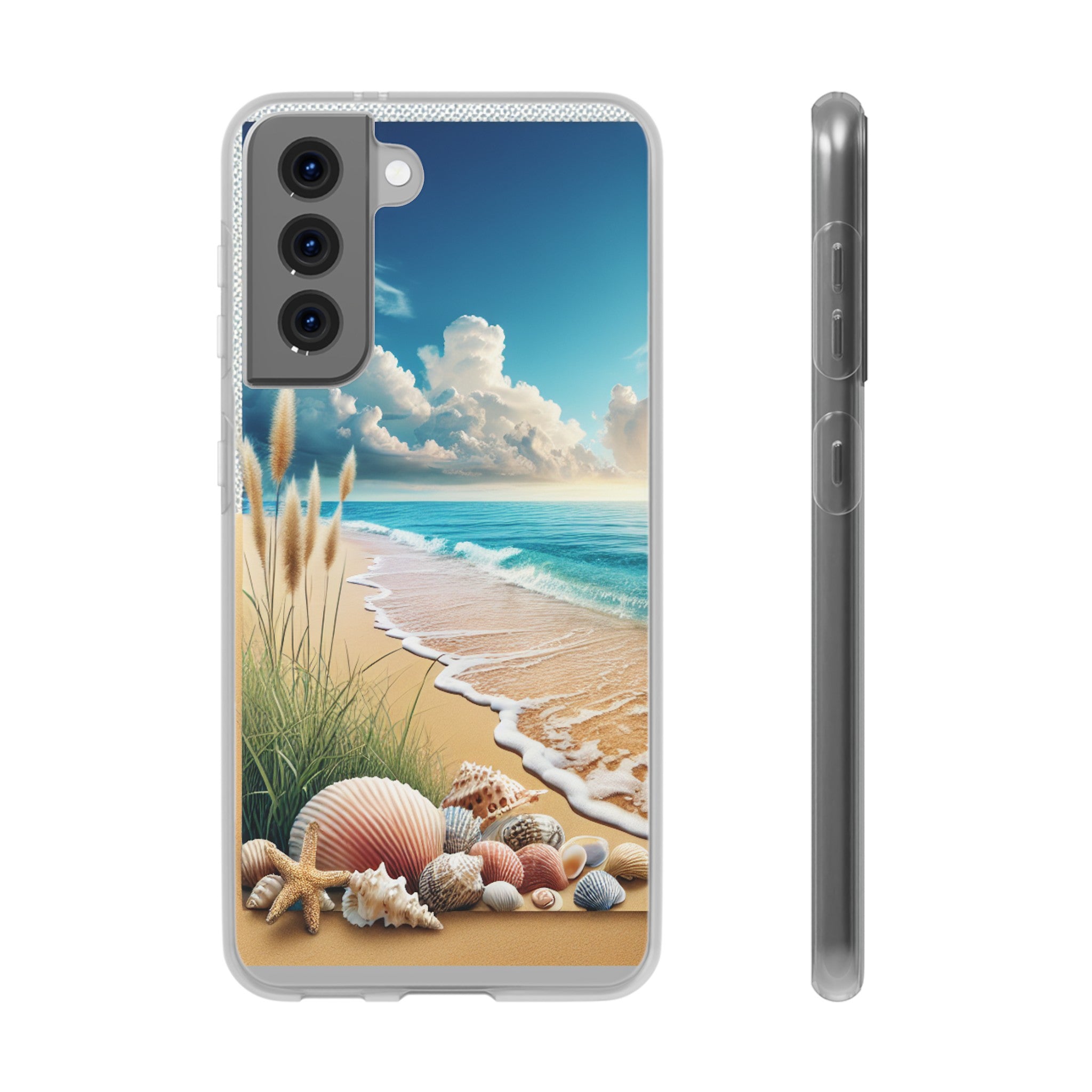 Strandparadies Handy Cover - Für iPhone & Samsung, Tauche ein in die Wellen - Die Inspiration für einen baldigen Urlaub