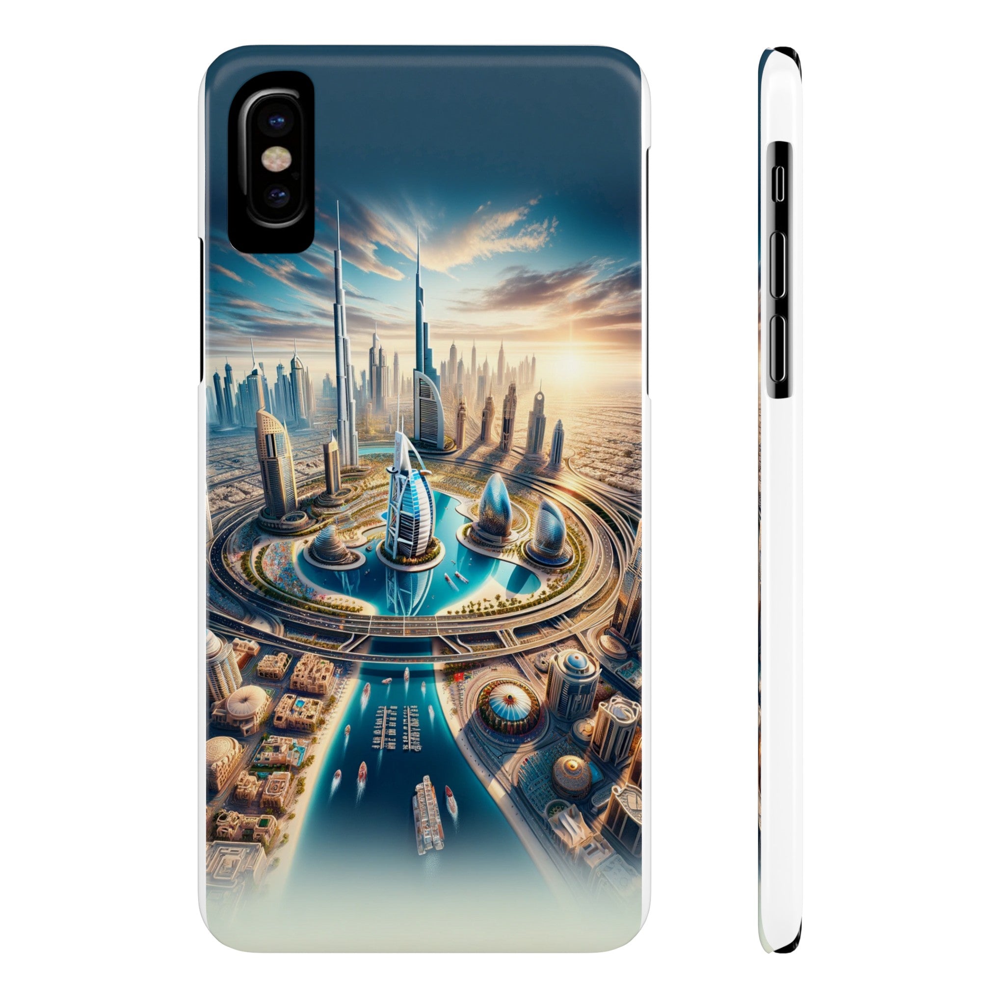 Dubai Dreams: Dein Handy-Cover in luxuriösem Glanz mit dem Design der Wahrzeichen Dubais wie z.B. Burj Khalifa oder dem Burj al Arab!