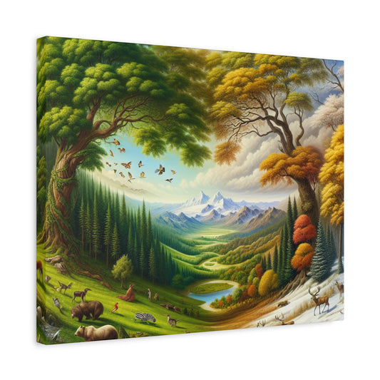 Der Wald lebt  von Sebastian Vermeer Gould    -Canvas -Wandgemälde