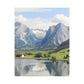 schöne Berglandschaft in der Schweiz    - Canvas   - Leinwandbild   -Wandbild