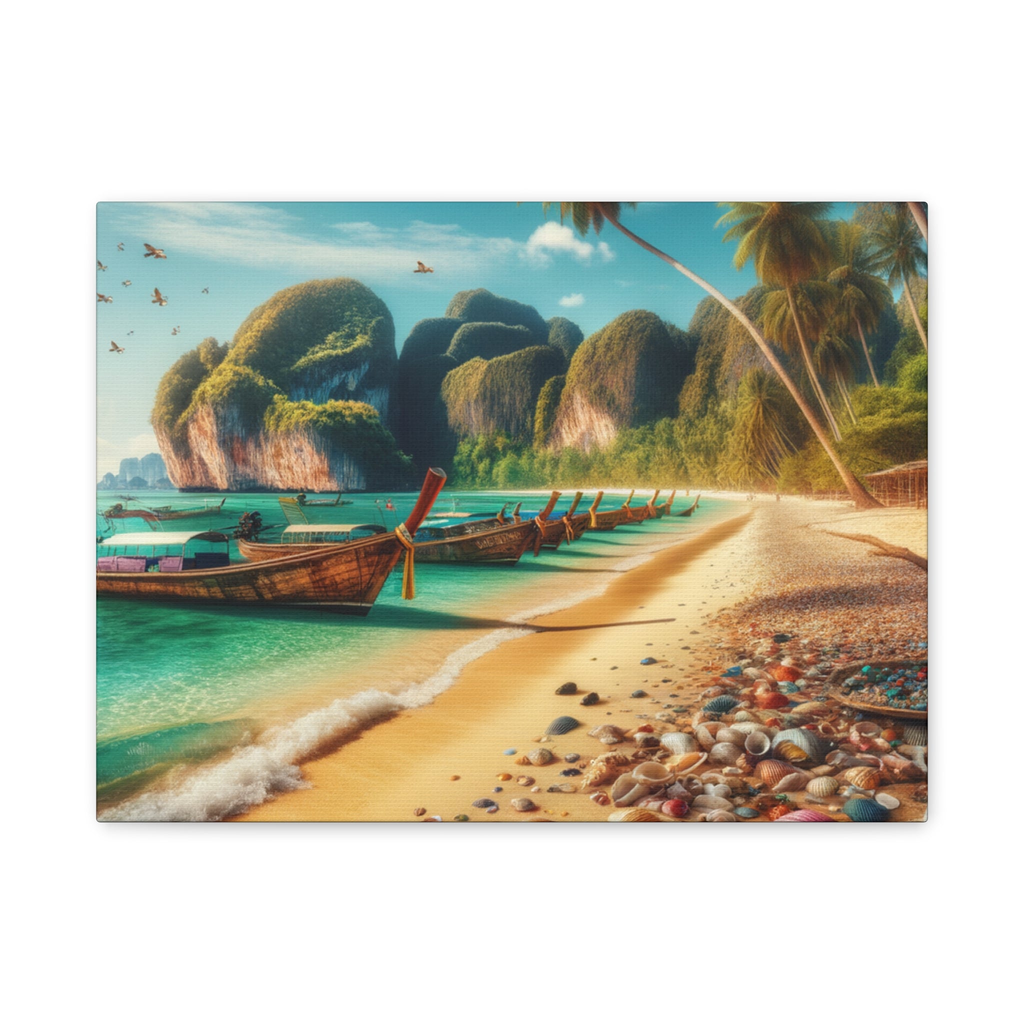 Entdecke die Schönheit Thailands: Atemberaubende Strand- und Meereslandschaften für Dein Zuhause    - Canvas  - Wandbild