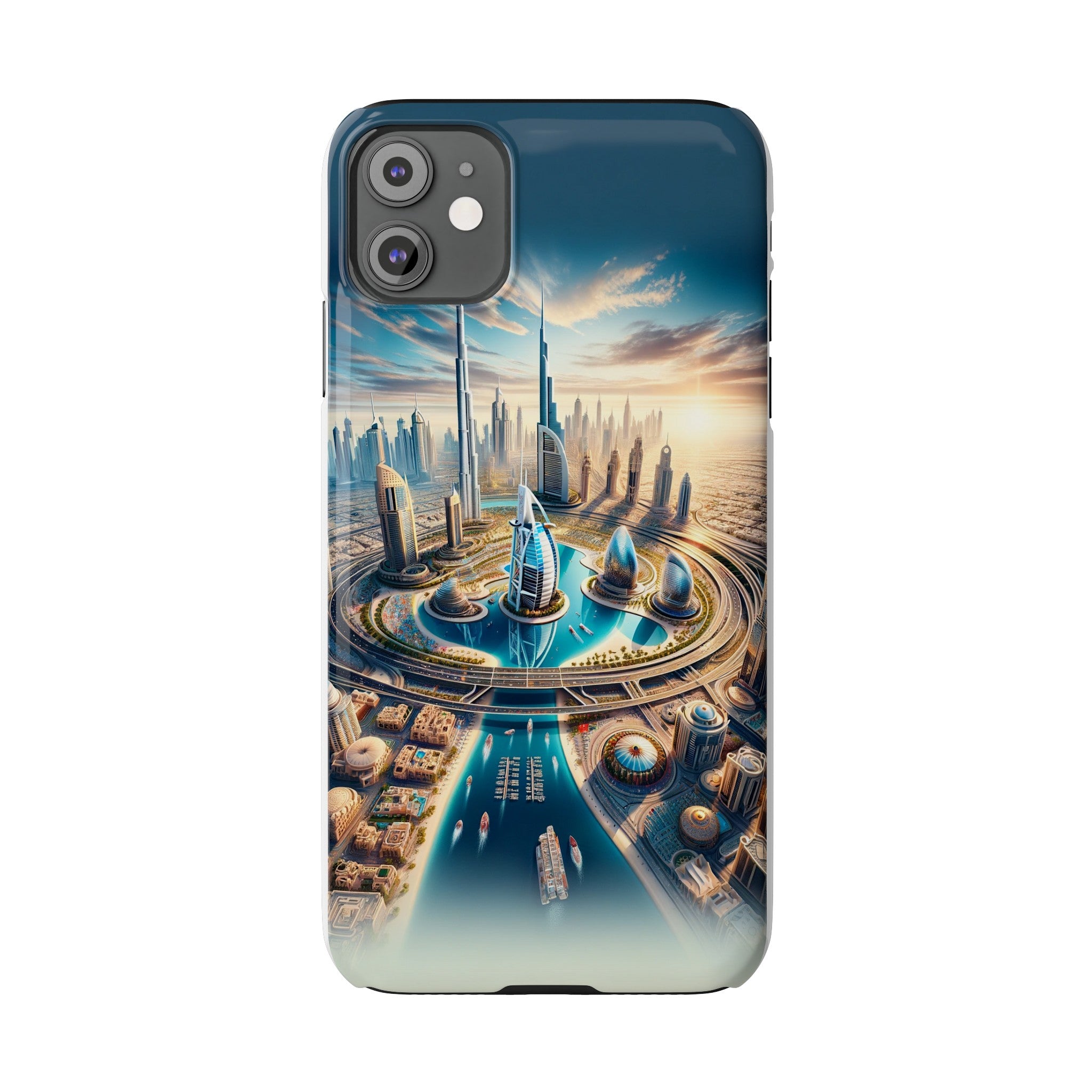 Dubai Dreams: Dein Handy-Cover in luxuriösem Glanz mit dem Design der Wahrzeichen Dubais wie z.B. Burj Khalifa oder dem Burj al Arab!