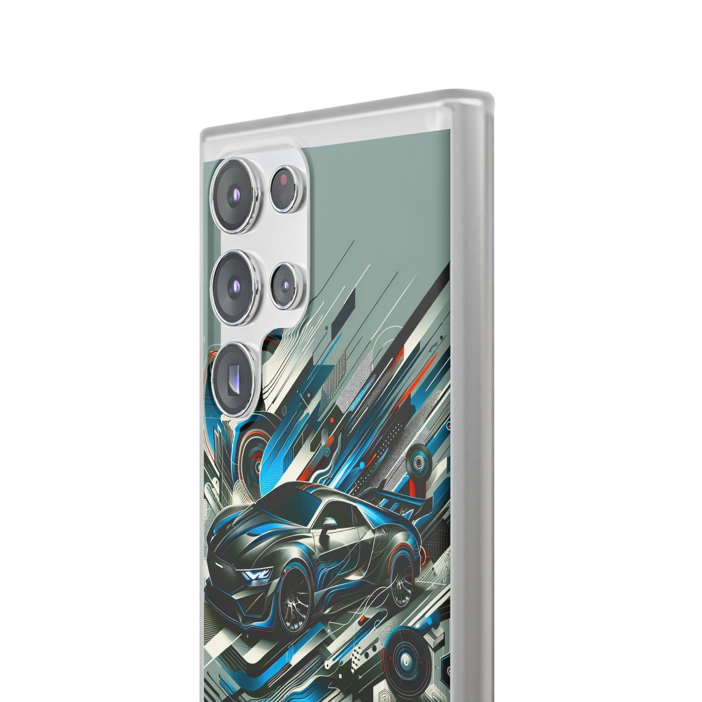 High-Speed Elegance: Sleek Futurism Car-Themed Handy - Cover
