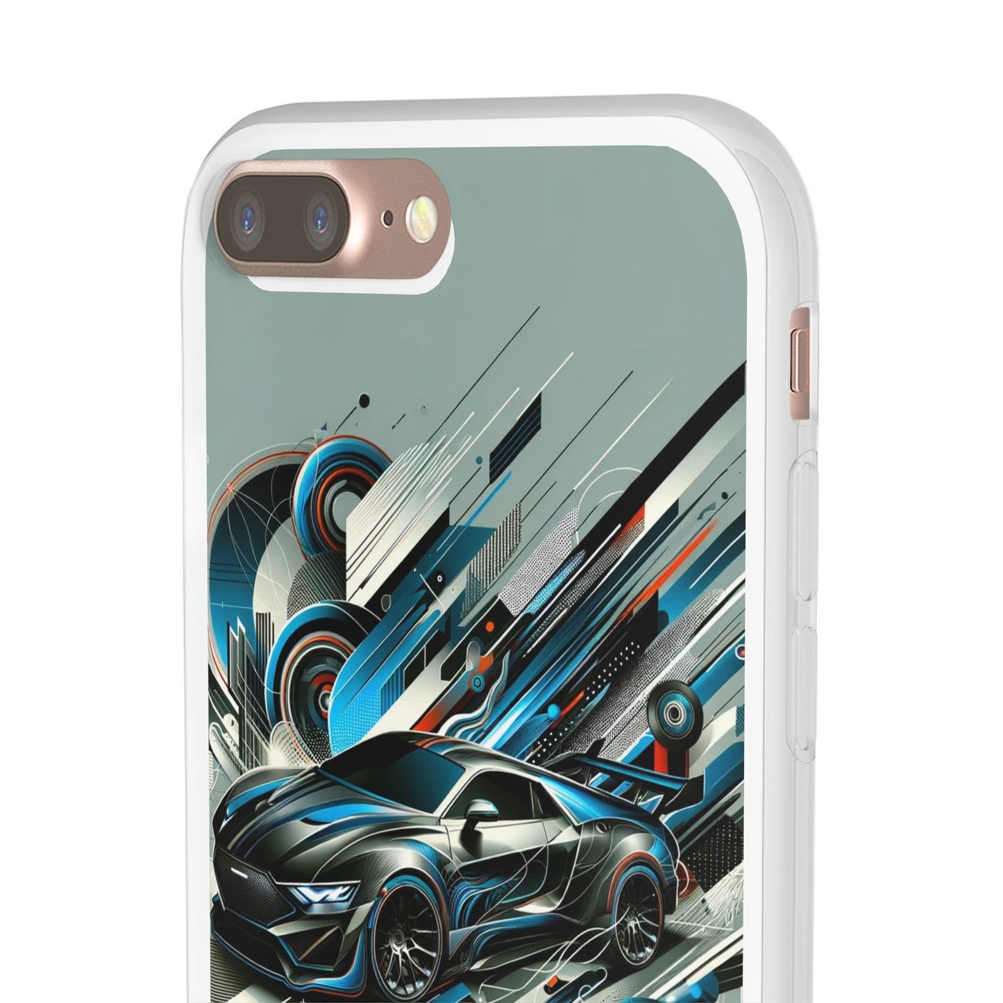 High-Speed Elegance: Sleek Futurism Car-Themed Handy - Cover