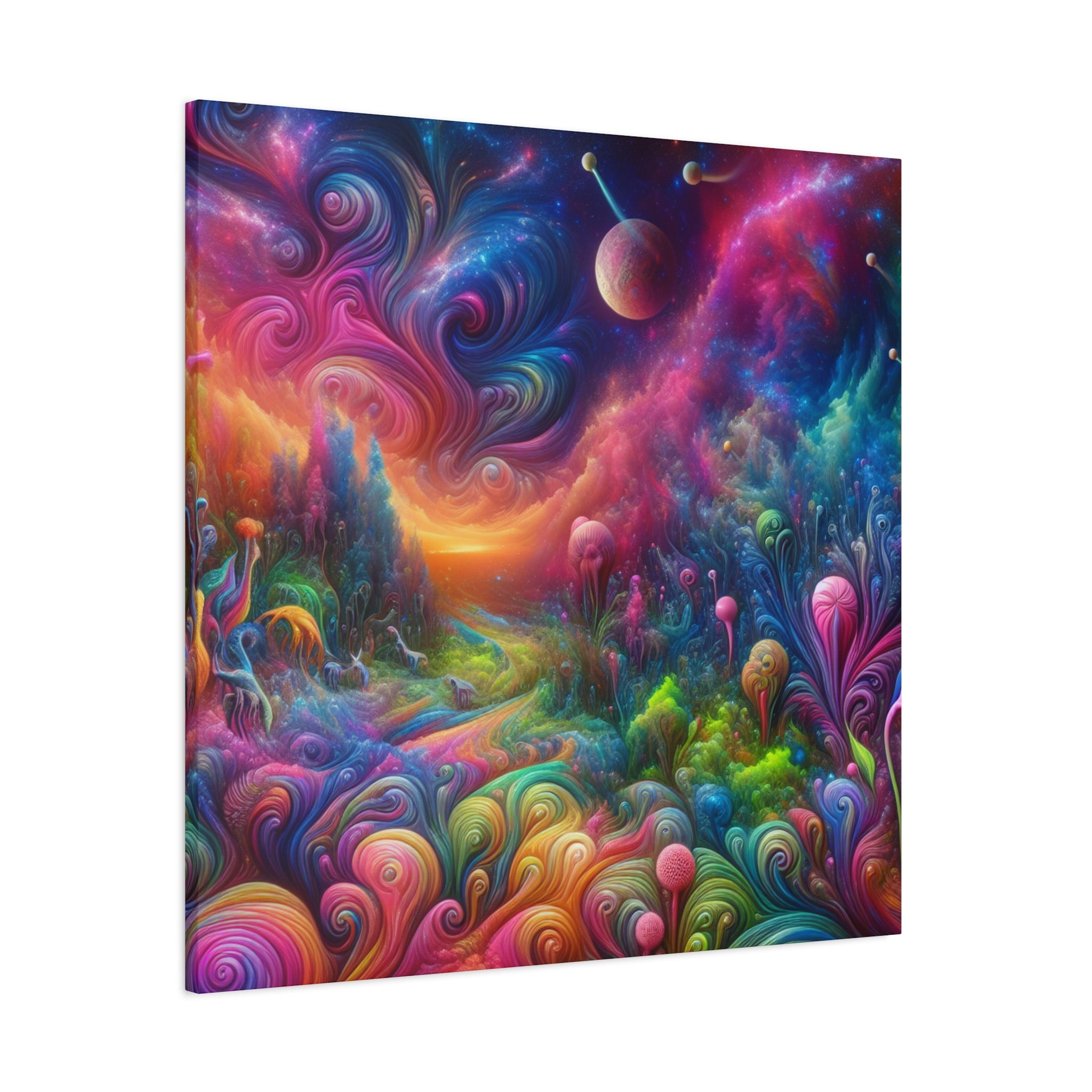 Wandgemälde von Theodore Auburnbrush   -Canvas-   -Trippy Painting-