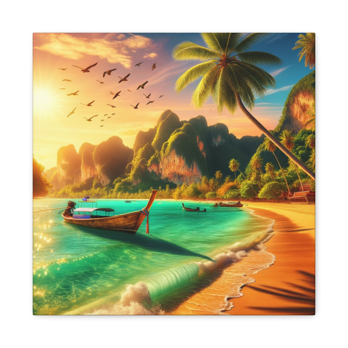 Entdecke die Schönheit Thailands: Atemberaubende Strand- und Meereslandschaften für dein Zuhause       - Canvas  - Wandbild