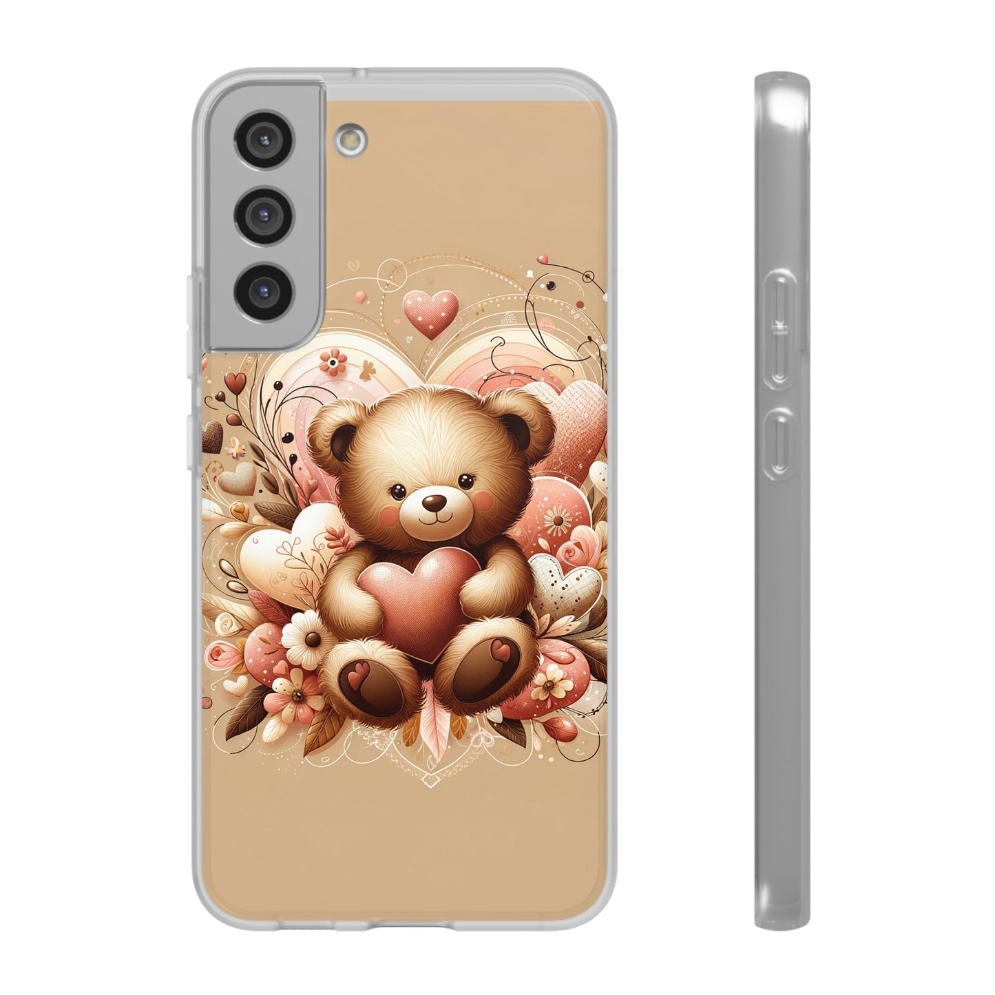 Herzenswärme: Niedlicher Teddybär mit Liebe Handy-Cover   -für verliebte und die es werden möchten