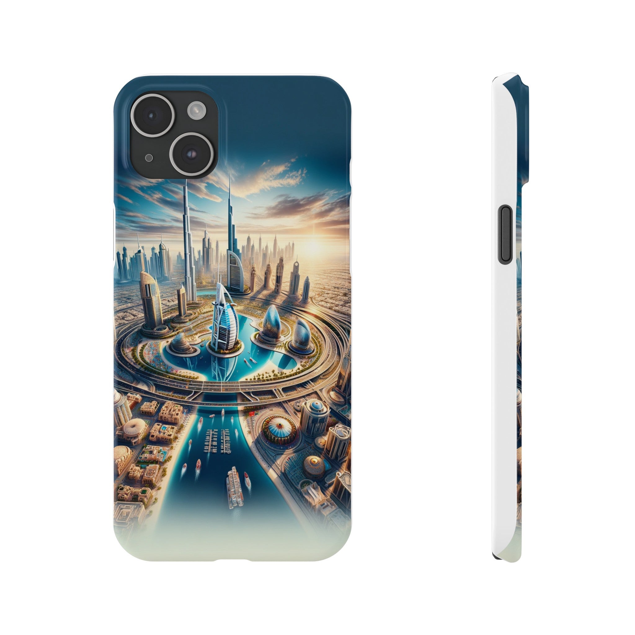 Dubai Dreams: Dein Handy-Cover in luxuriösem Glanz mit dem Design der Wahrzeichen Dubais wie z.B. Burj Khalifa oder dem Burj al Arab!